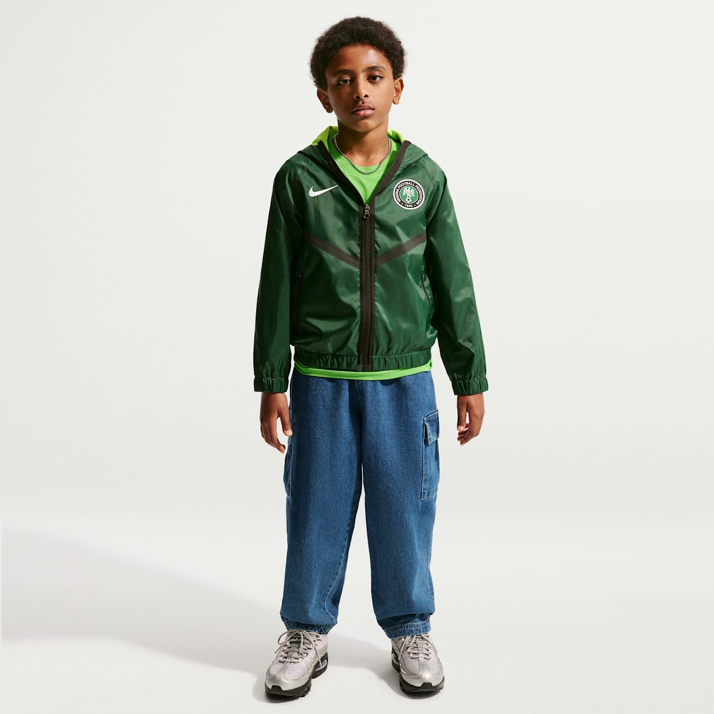 Детские куртки Nike Nigeria Big Kids' Nike Dri-FIT Soccer Anthem Jacket — фото 6