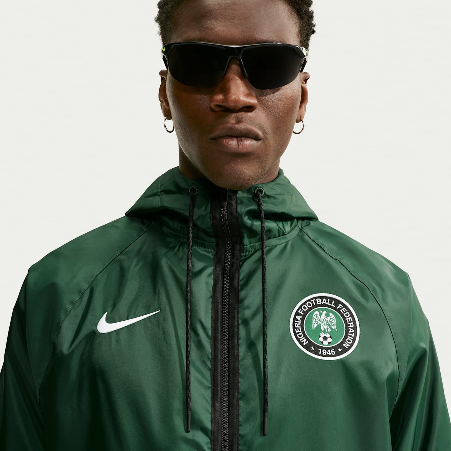 Мужские куртки Nike Nigeria Men's Nike Dri-FIT Soccer Anthem Jacket — фото 3