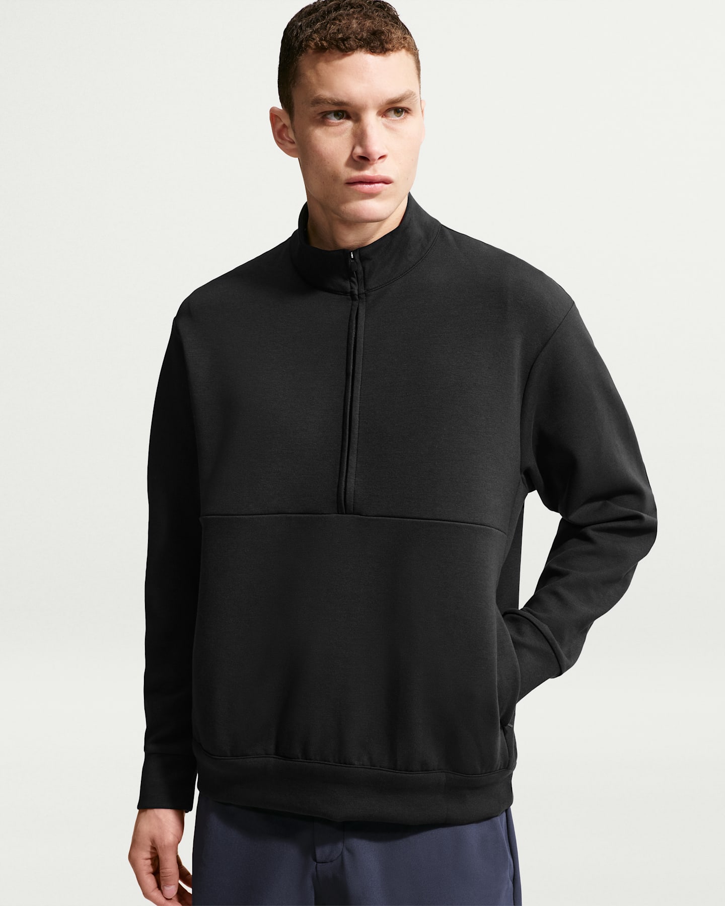 Мужские свитеры Nike 24.7 ImpossiblySoft Men's Dri-FIT 1/2-Zip Top — фото 12