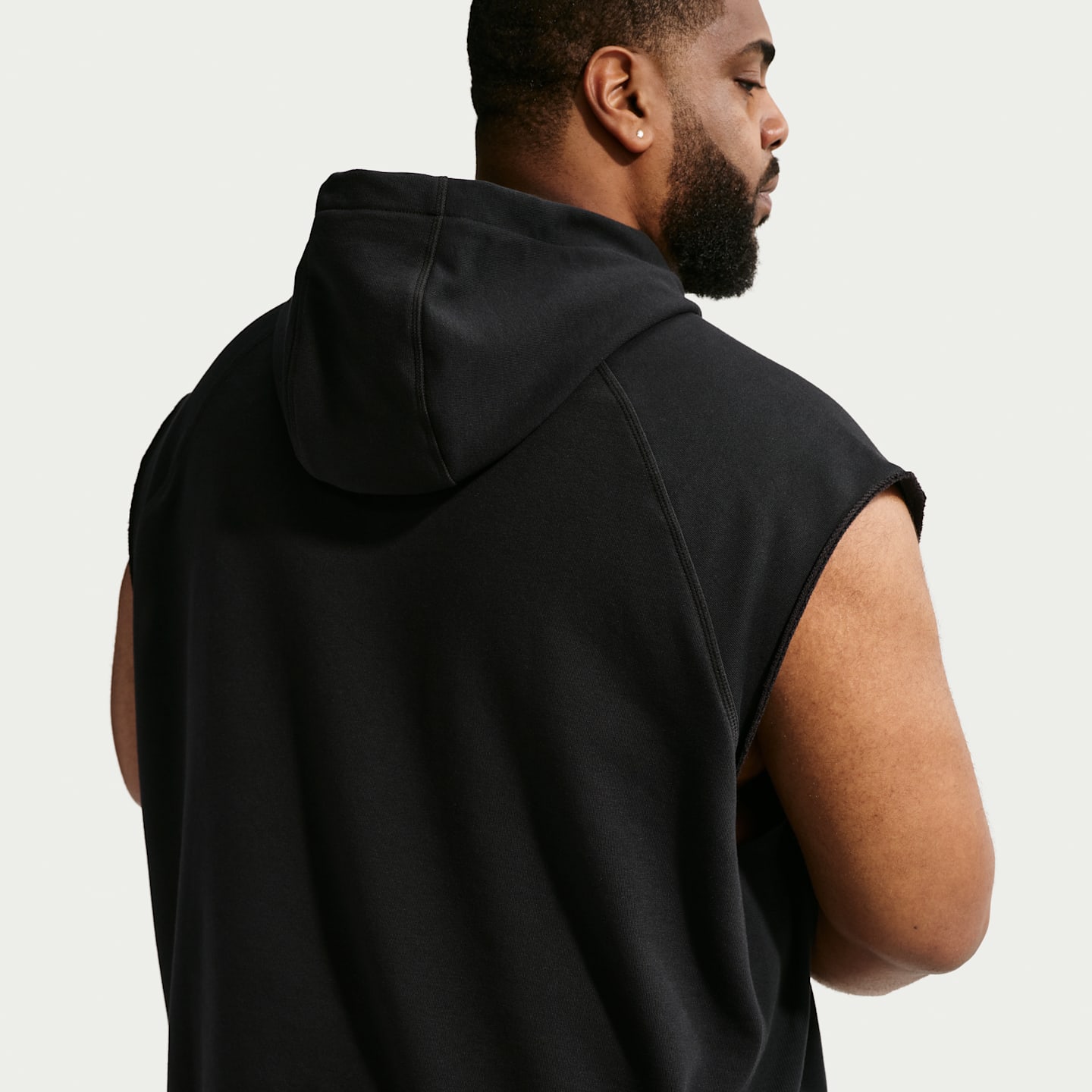 Мужские худи Nike N.A.C. Men's Dri-FIT Fleece Sleeveless Training — фото 7
