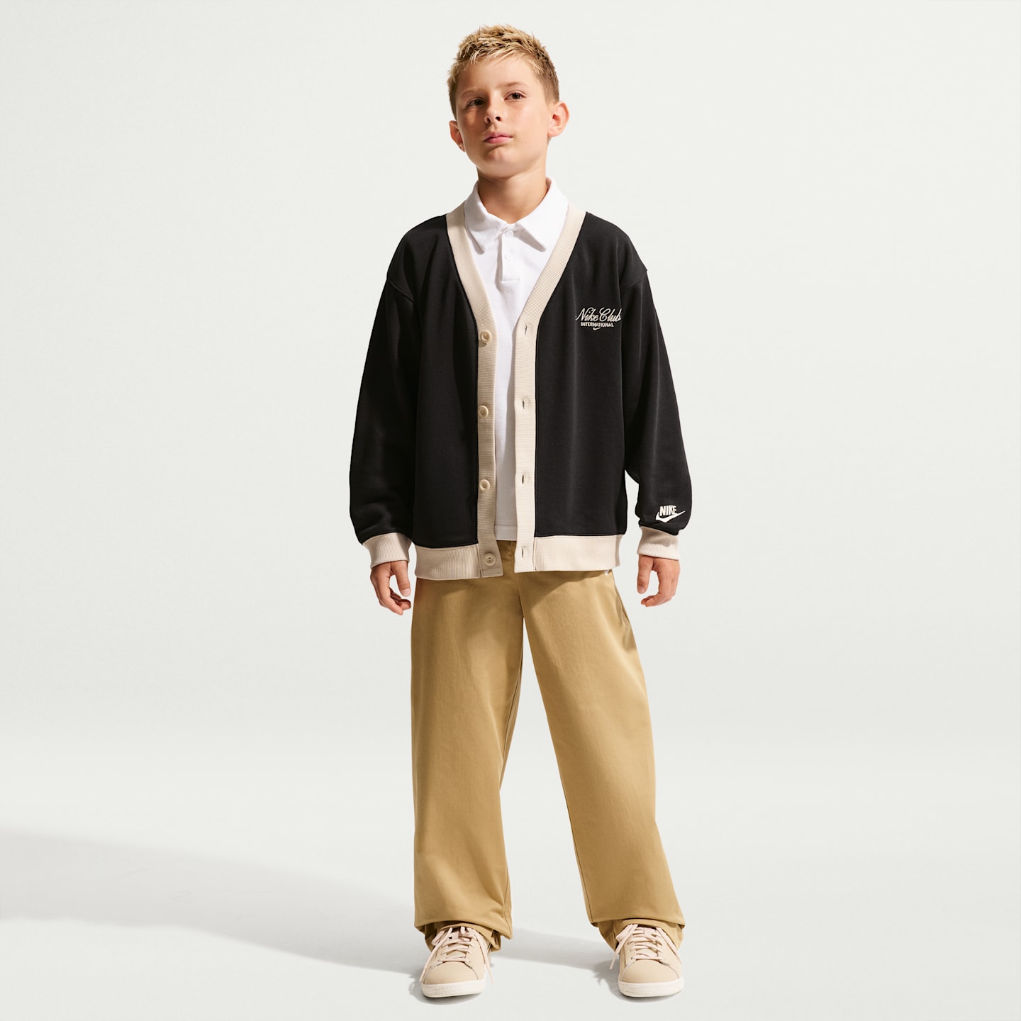 Детские кардиганы Nike Sportswear Club Big Kids' Cardigan — фото 7