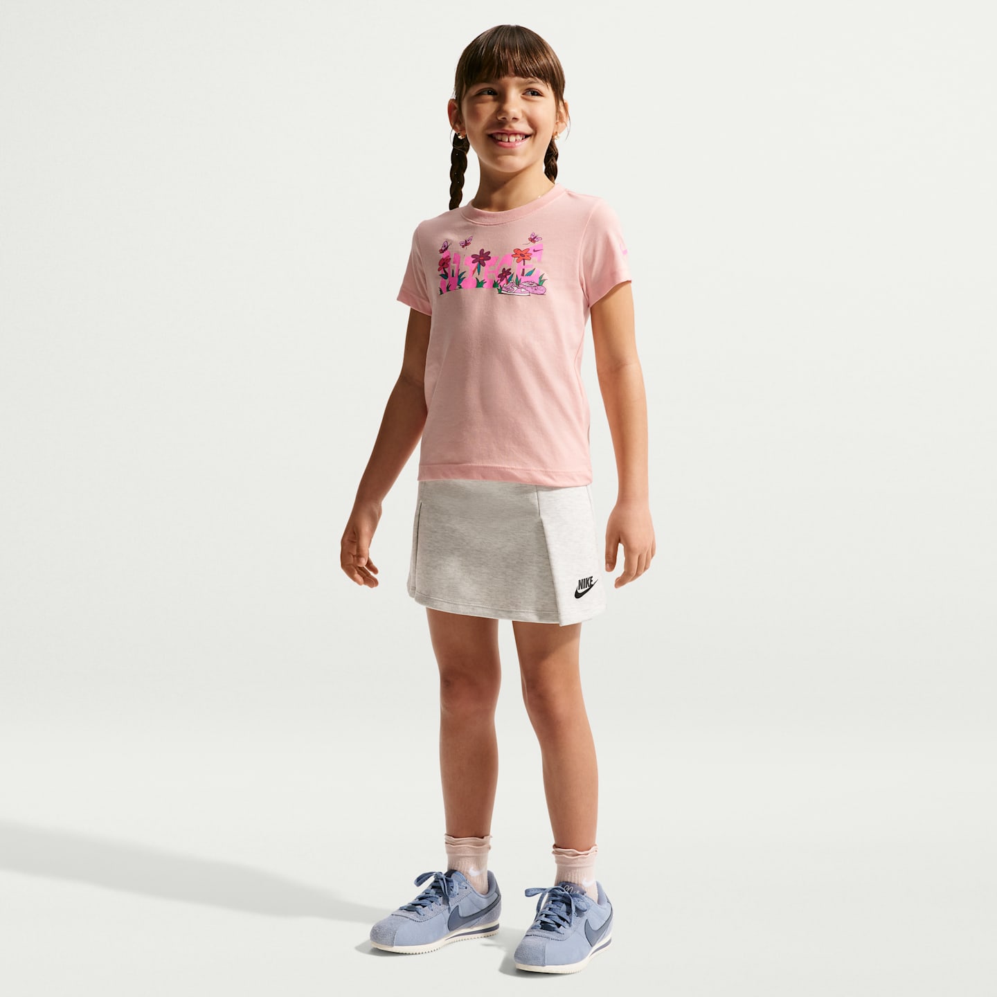Детские футболки Nike Little Kids' Floral Jersey T-Shirt — фото 4