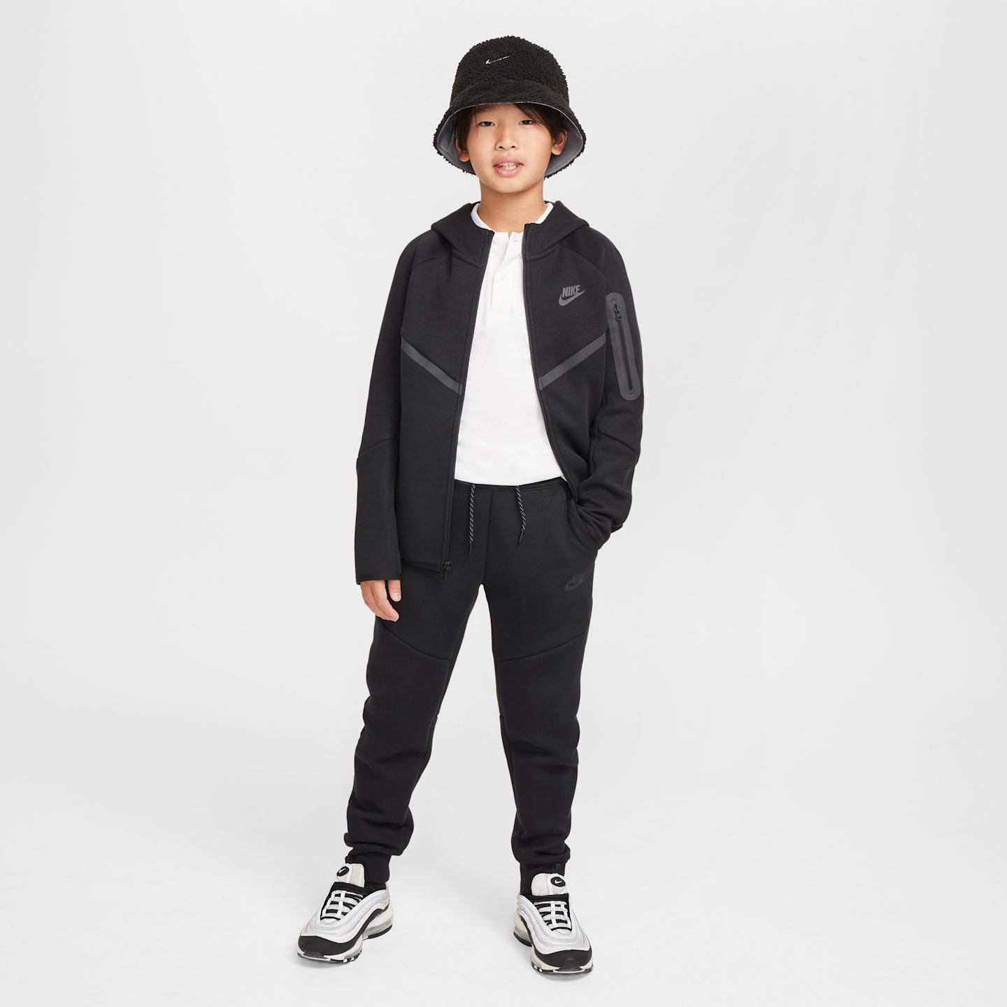 Детские худи Nike Sportswear Tech Fleece Big Kids' Full-Zip — фото 6