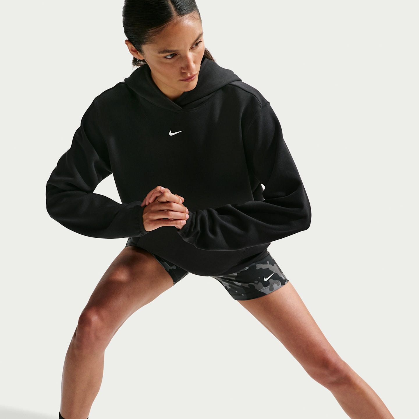 Женские худи Nike Studio Fleece Sport Women's Dri-FIT Pullover — фото 3