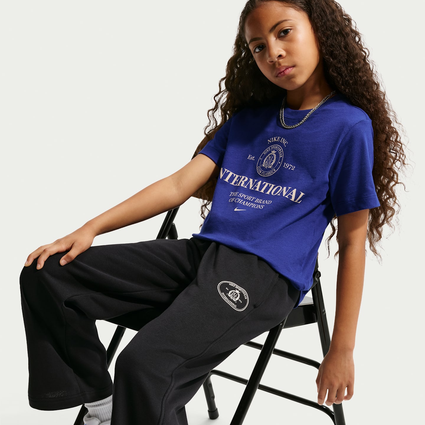 Детские брюки Nike Sportswear Club Big Kids' French Terry Open-Hem Pants — фото 5