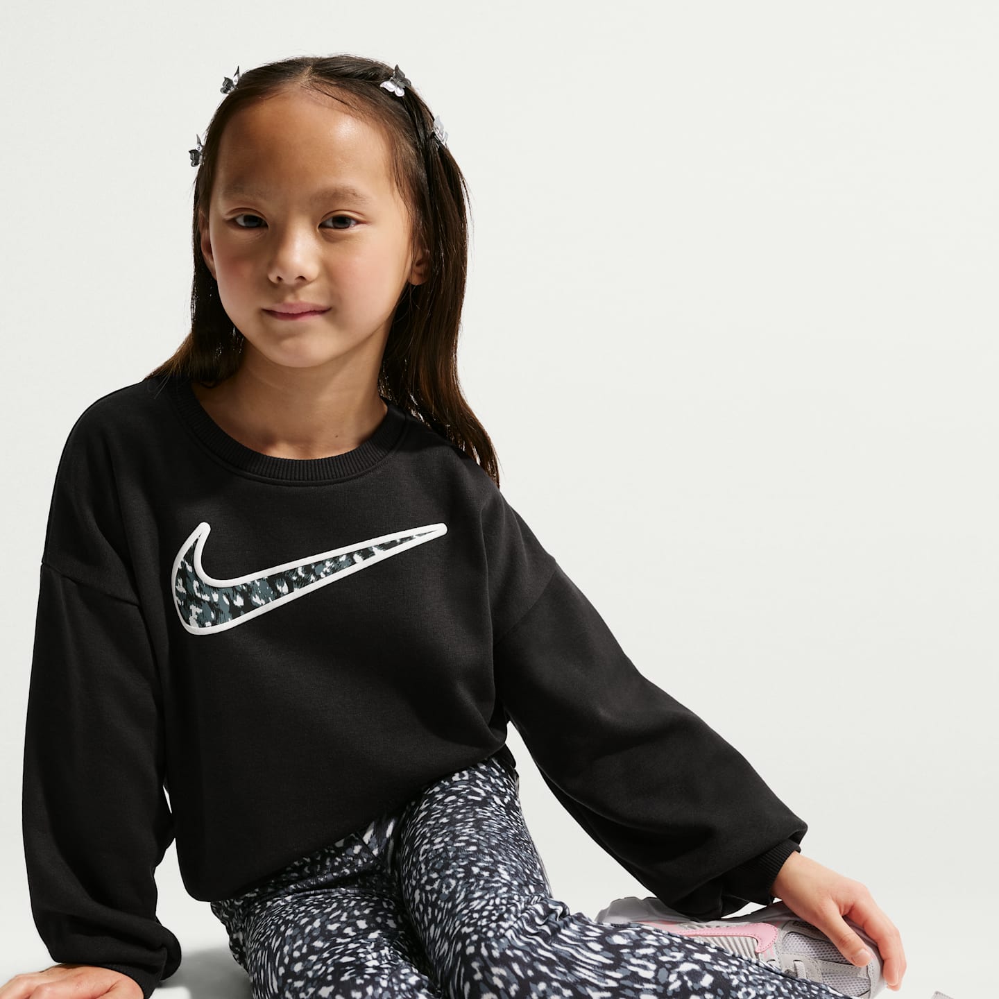 Детские брюки Nike Little Kids' Crew and Printed Leggings Set — фото 6