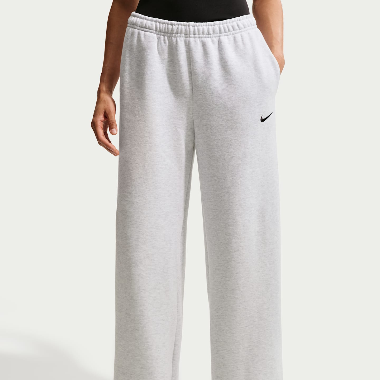 Женские брюки Nike Studio Fleece Medium Weight Women's Mid-Rise Wide-Leg Pants — фото 2