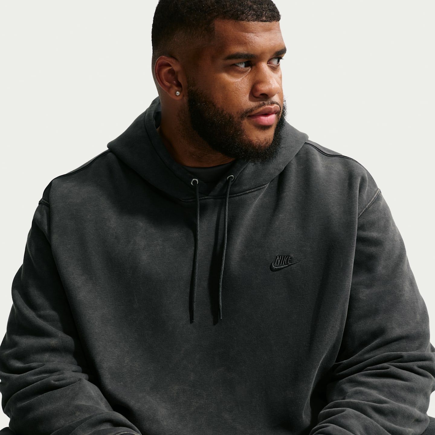 Мужские худи Nike Sportswear Club Men's Washed Fleece — фото 8