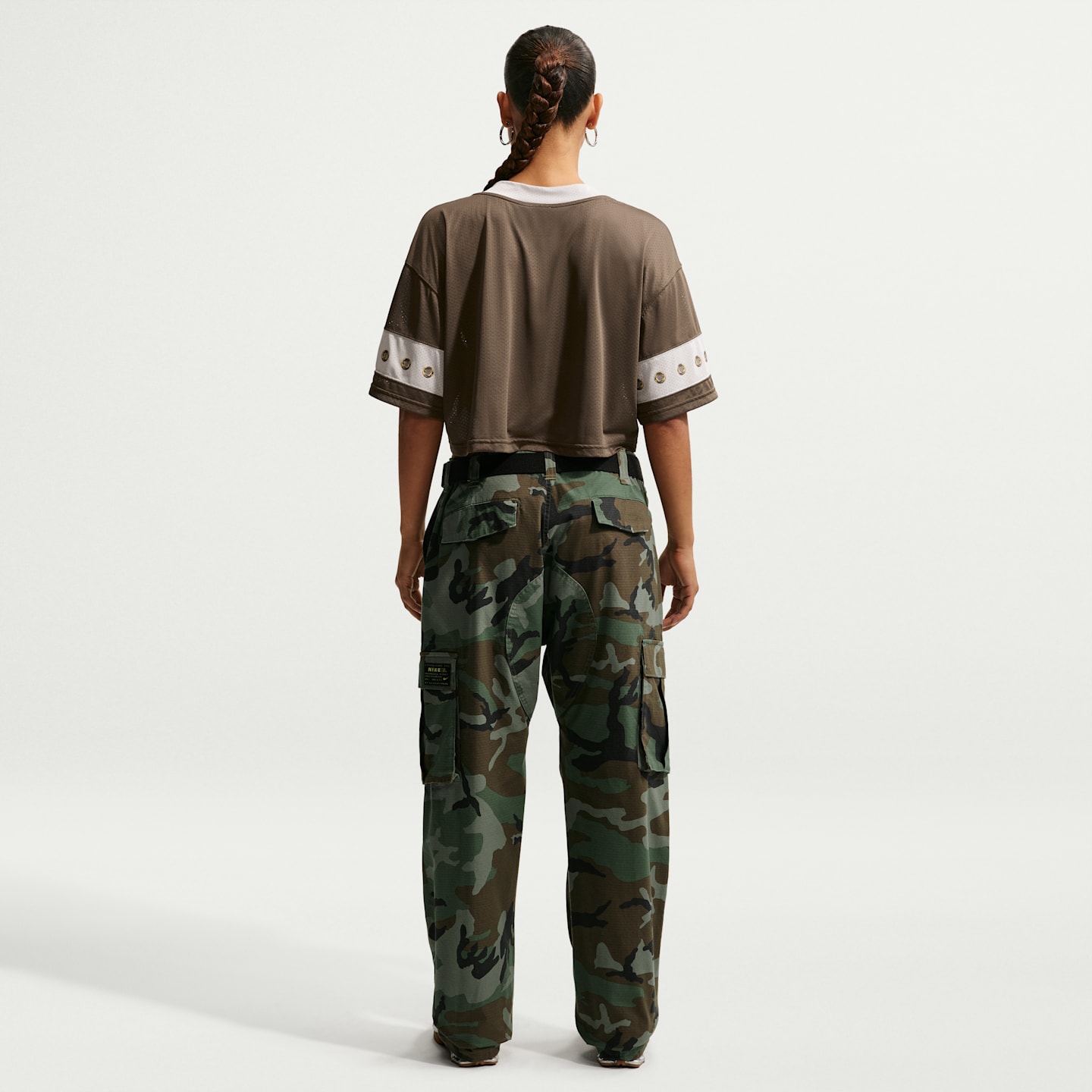 Женские кроссовки Nike Sportswear Women's Cropped Jersey Top — фото 5