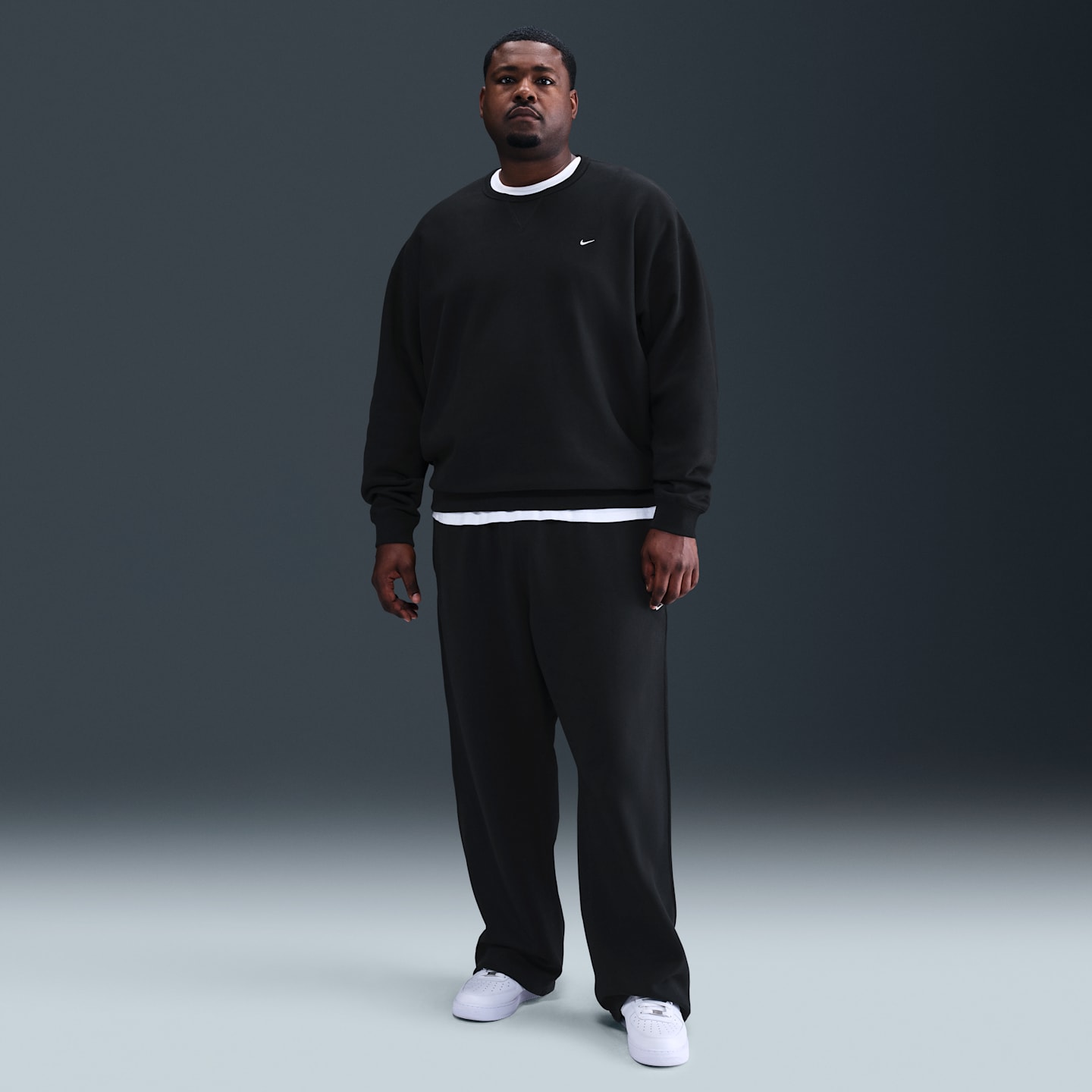 Мужские свитеры Nike Solo Swoosh Men's Fleece Crew — фото 9