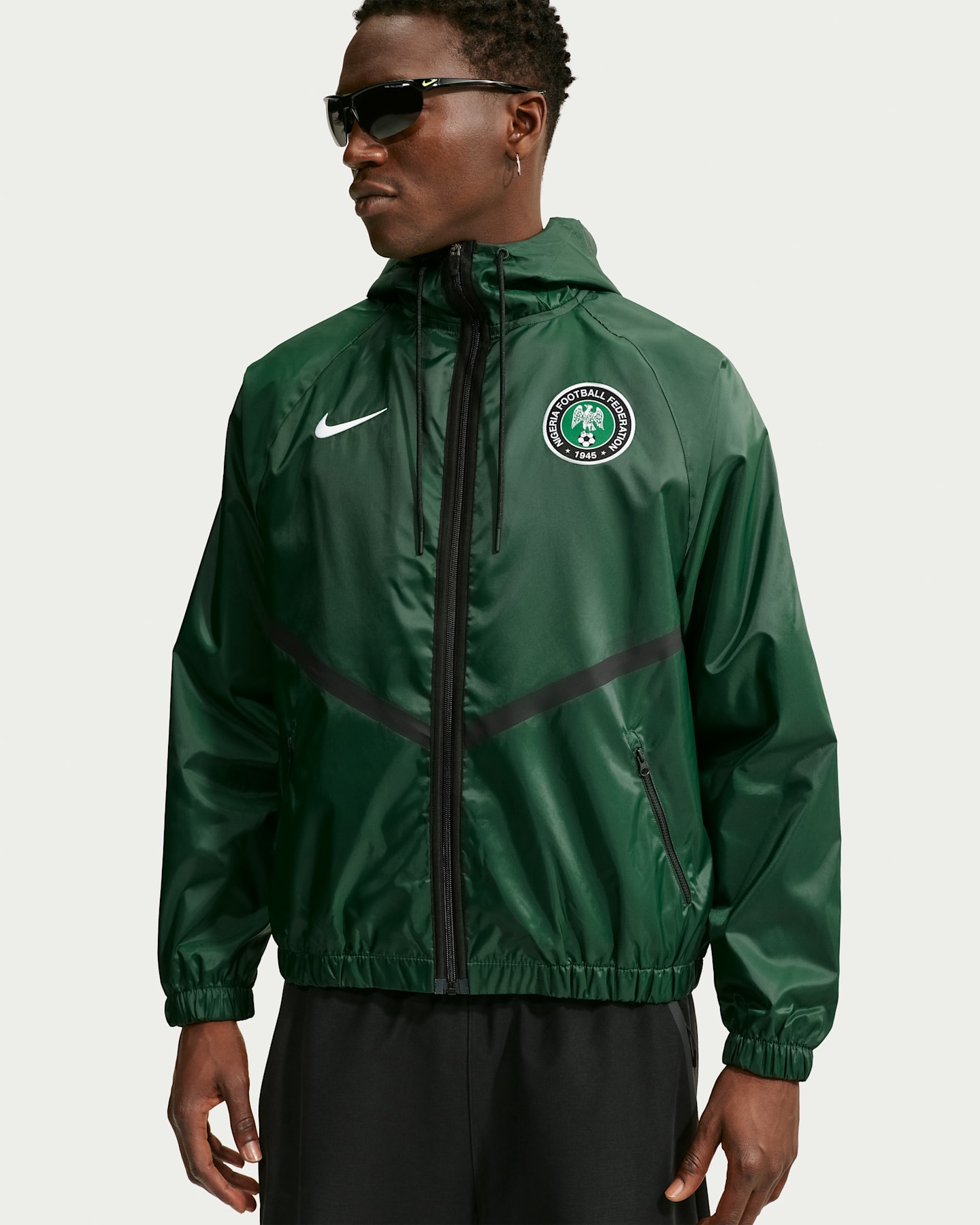 Мужские куртки Nike Nigeria Men's Nike Dri-FIT Soccer Anthem Jacket — фото 7