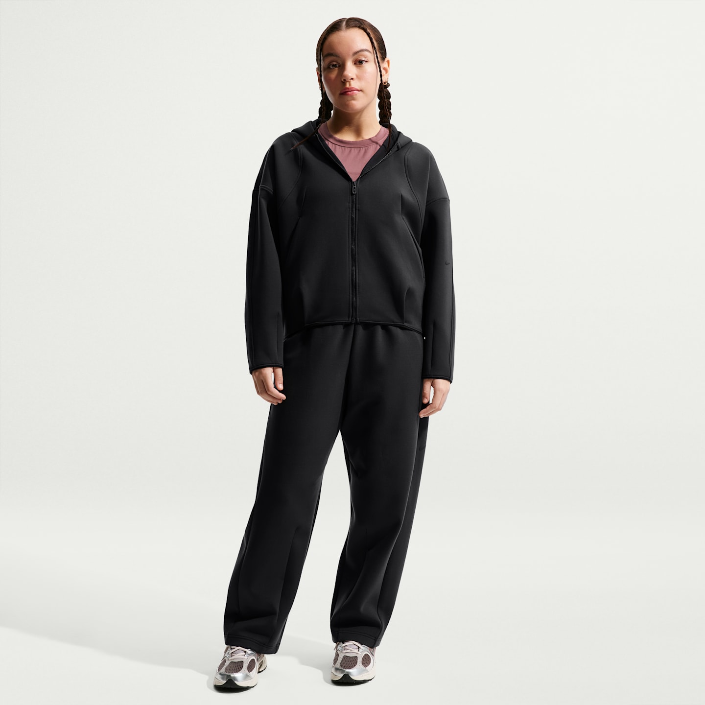 Детские худи Nike MAVN Girls' Therma-FIT Knit Full-Zip — фото 4