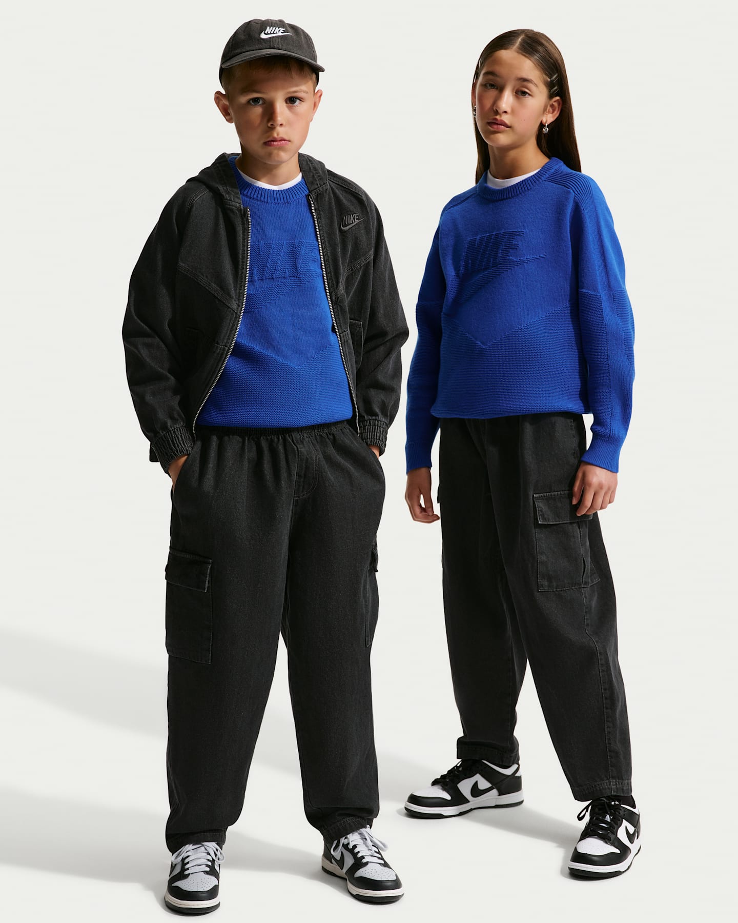 Детские брюки Nike Sportswear Collection Big Kids' Denim Cargo Pants — фото 8