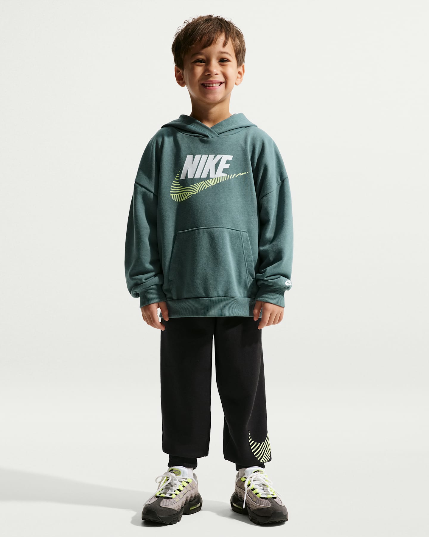 Детские свитеры Nike Sportswear In The Zone Little Kids' 2-Piece Oversized French Terry Pullover Set — фото 8