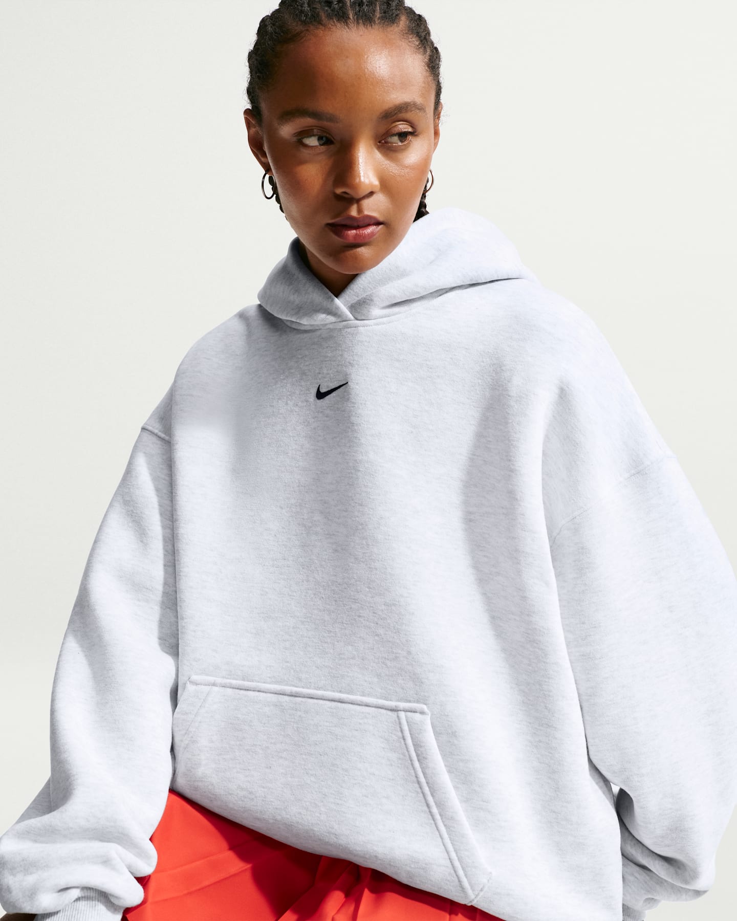 Женские худи Nike Studio Fleece Medium Weight Women's Oversized Pullover — фото 6