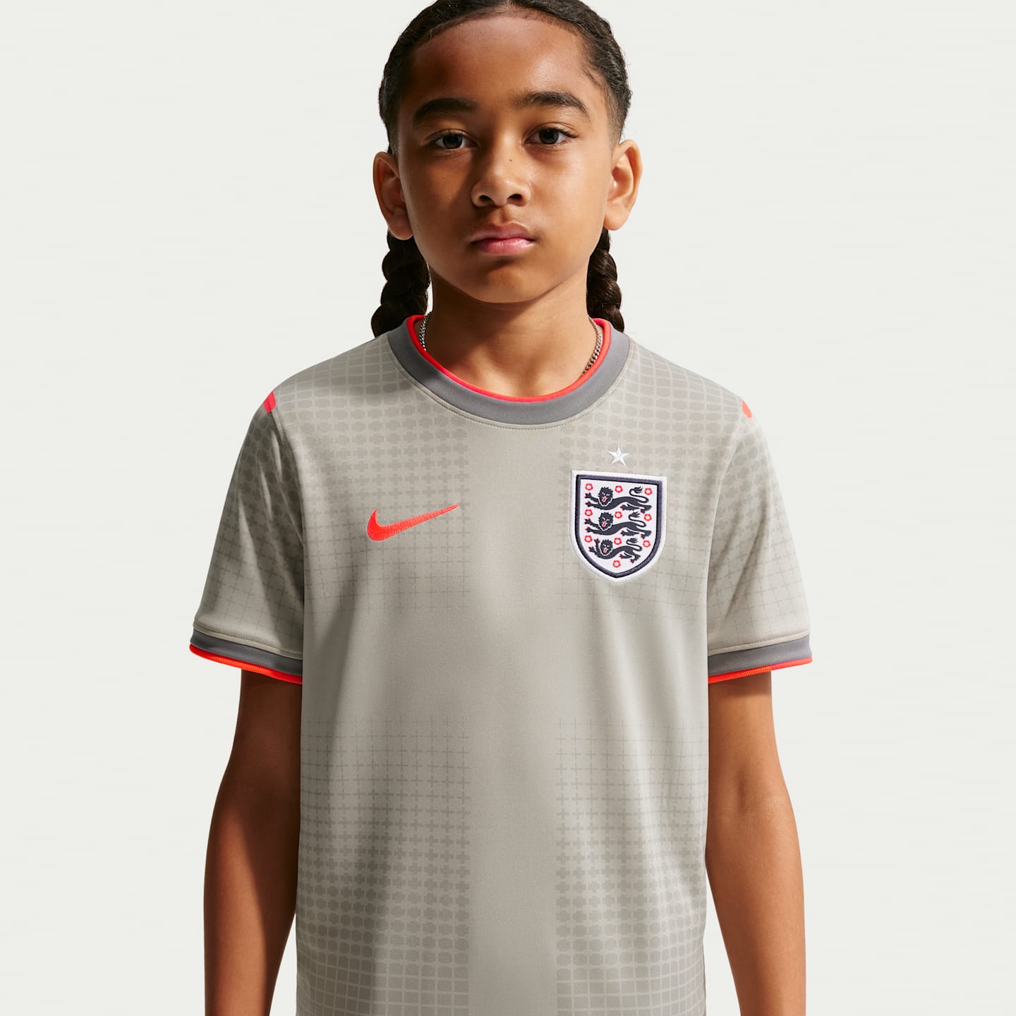 Детские топы Nike England x Palace Big Kids' Short-Sleeve Soccer Top — фото 3