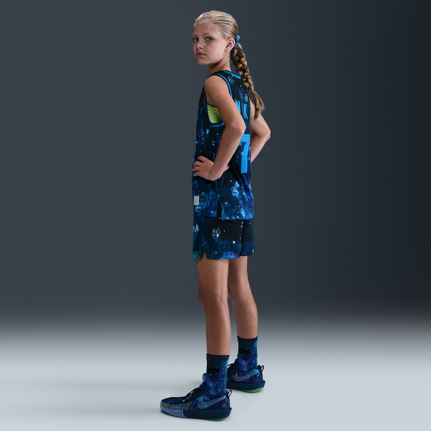 Детские шорты Nike x LEGO® Collection Big Kids' Dri-FIT Crossover Shorts — фото 7