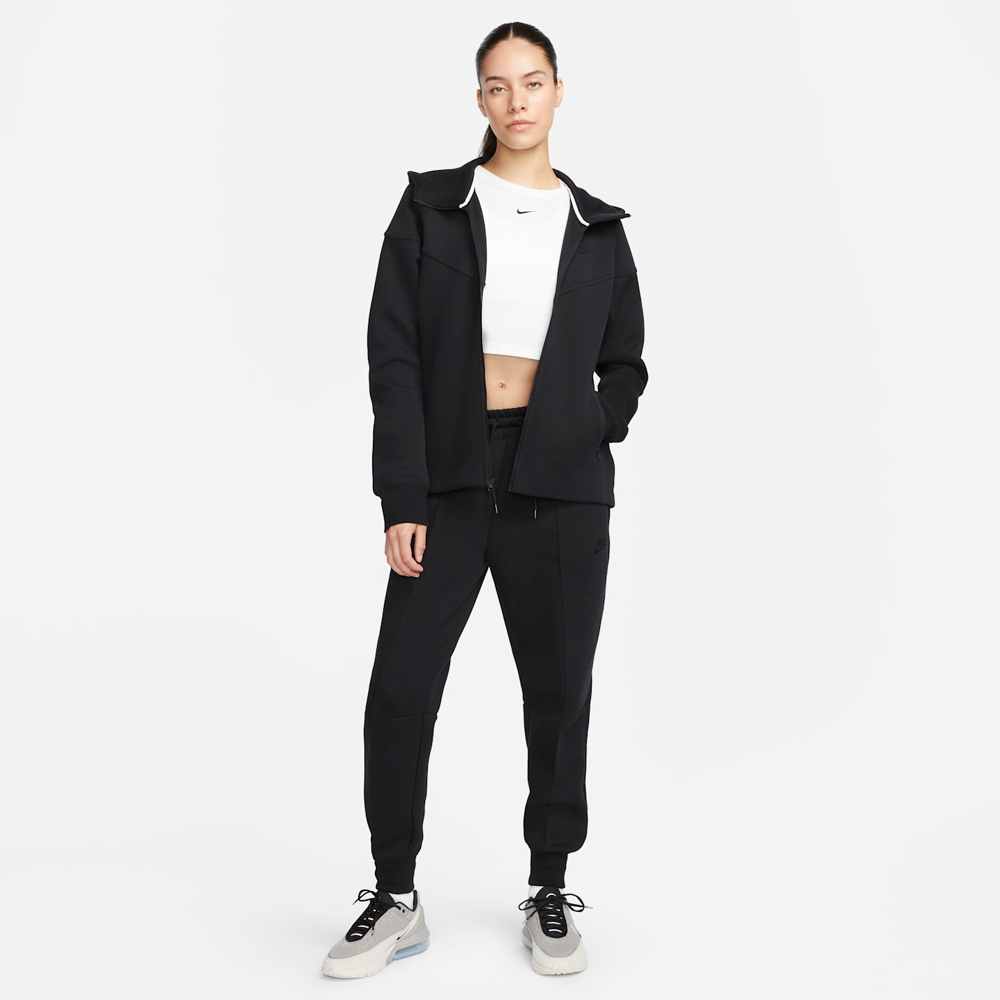 Женские худи Nike Sportswear Tech Fleece Windrunner Women's Full-Zip (Plus Size) — фото 7