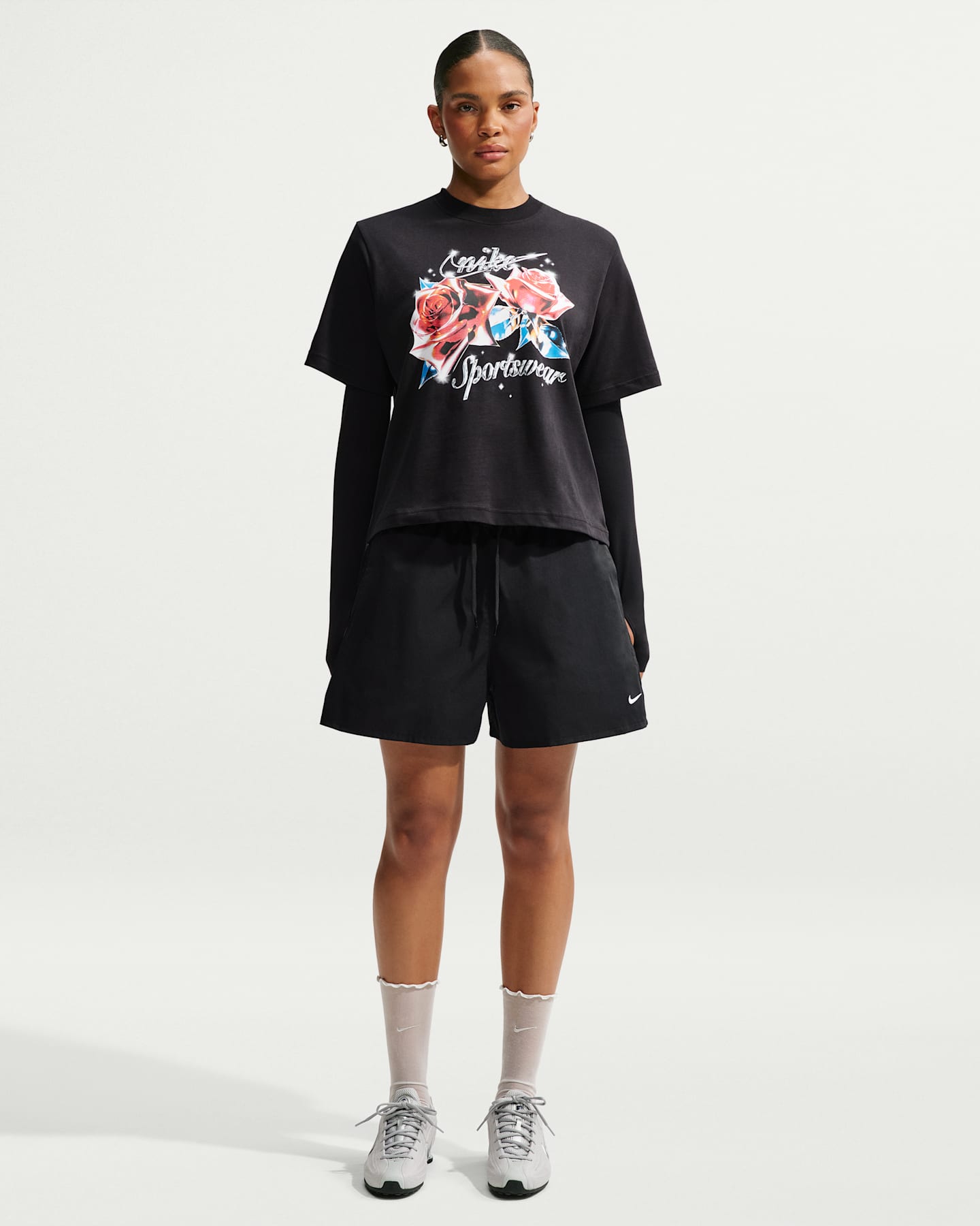Женские шорты Nike Sportswear Women's Loose Mid-Rise Shorts — фото 6