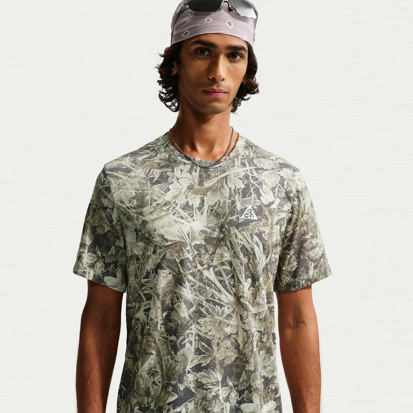 Мужские футболки Nike ACG "Chamo Camo" Men's Dri-FIT Trail Running T-Shirt — фото 1