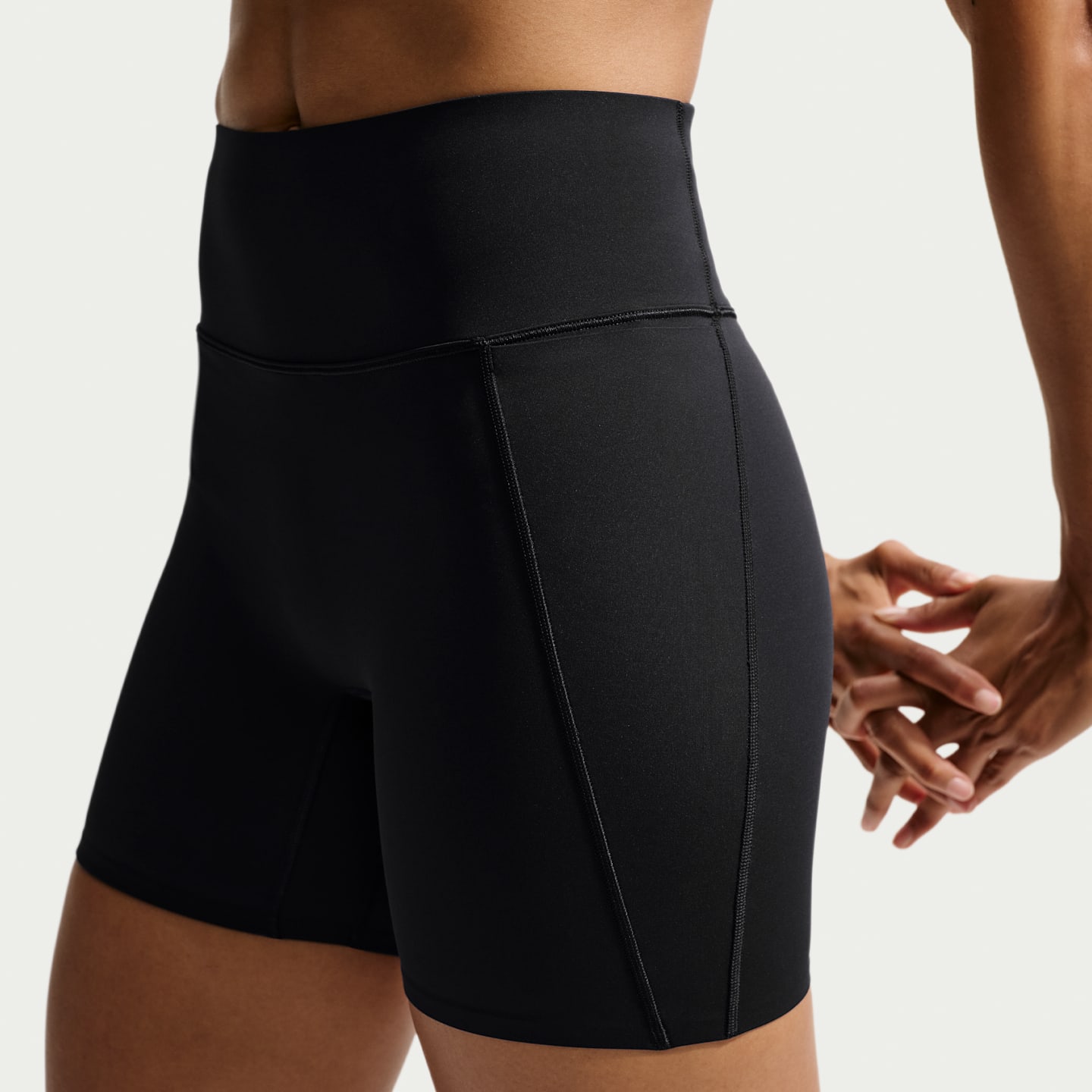 Женские шорты Nike Universa Women's High-Waisted 5" Biker Shorts with No Front Seam — фото 7