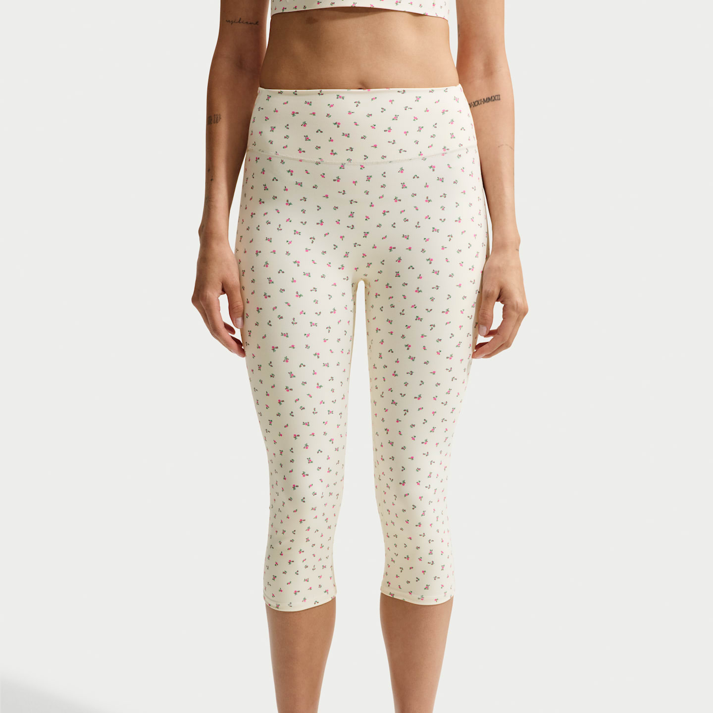 Женские леггинсы Nike NikeSKIMS Matte Women's Printed High-Waisted Cropped 17" Leggings — фото 2