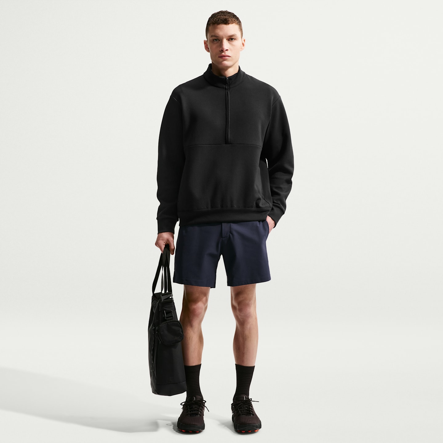 Мужские свитеры Nike 24.7 ImpossiblySoft Men's Dri-FIT 1/2-Zip Top — фото 4