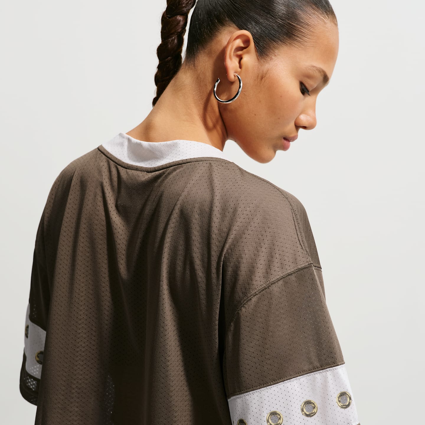 Женские кроссовки Nike Sportswear Women's Cropped Jersey Top — фото 2