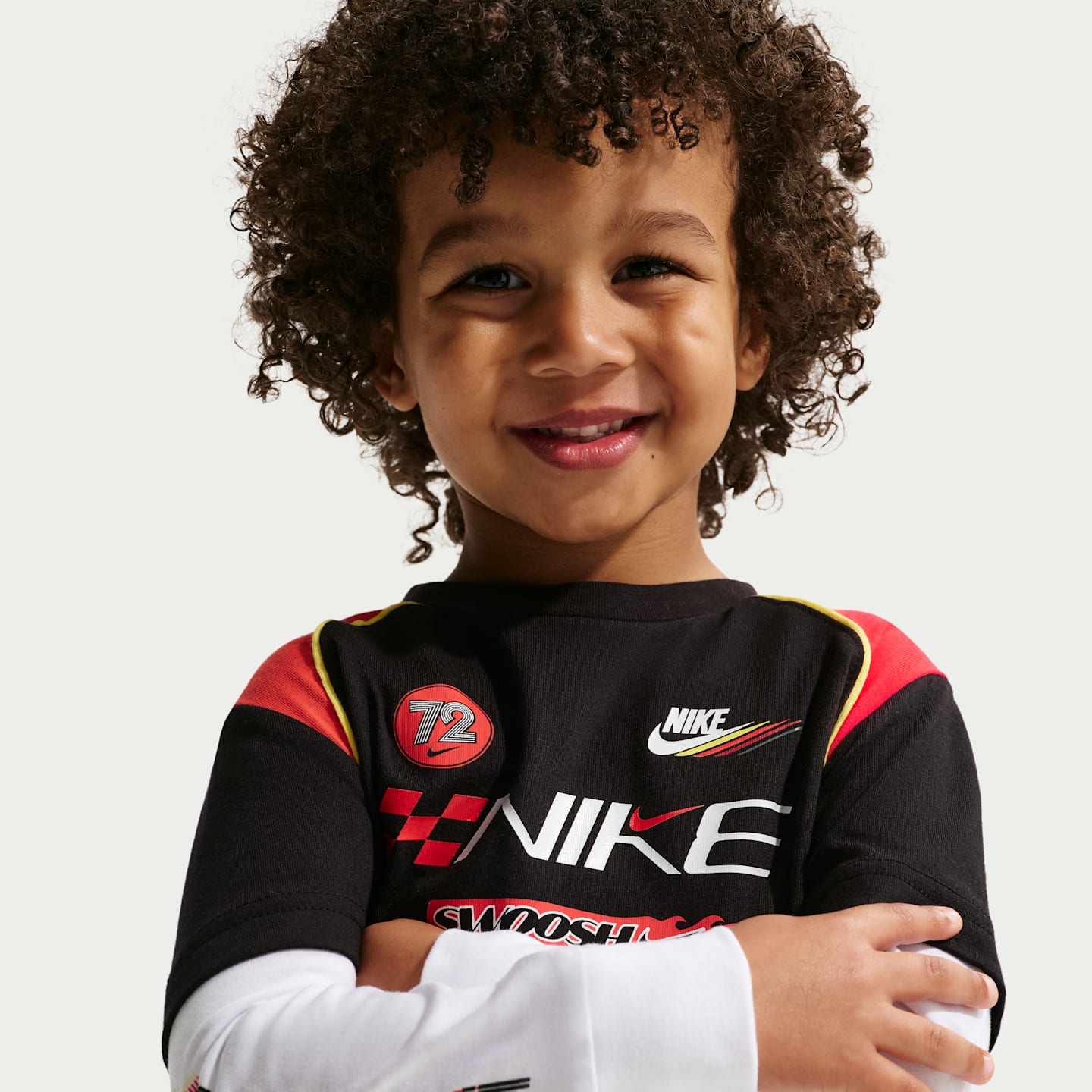 Детские футболки Nike Sportswear Toddler Victory Lap Twofer T-Shirt — фото 3