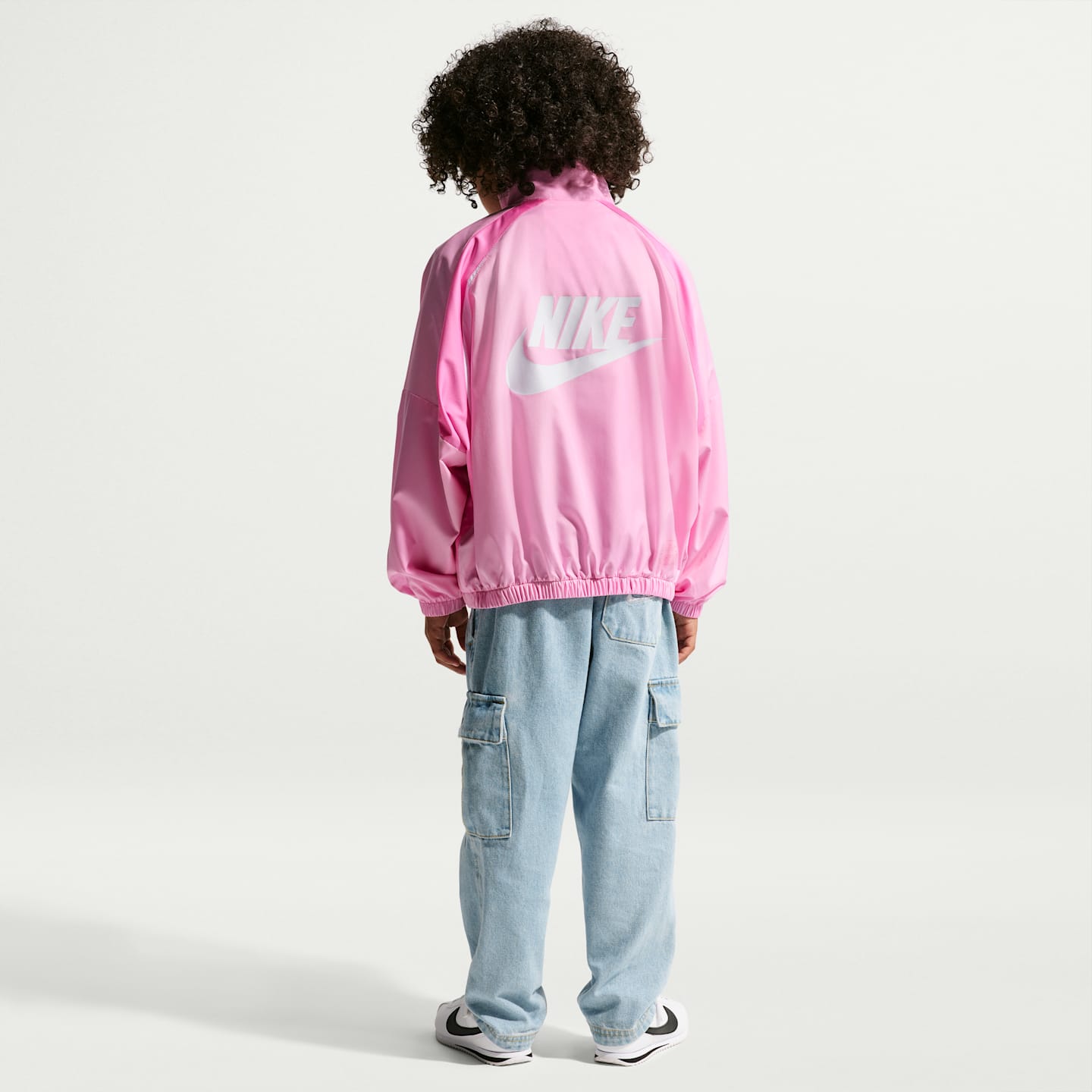 Детские куртки Nike Little Kids' Colorblocked Hoodless Jacket — фото 5