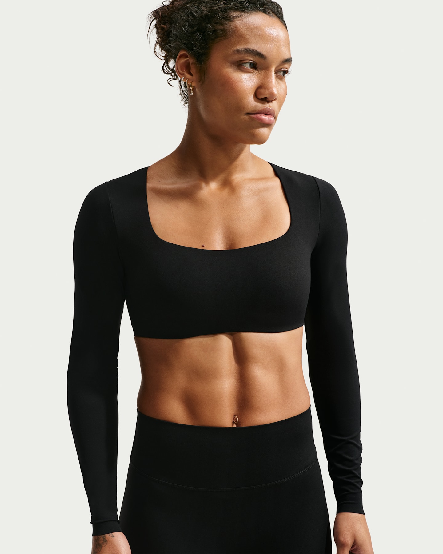 Спортивное бра Zenvy, уплотнённая чашка, длинный рукав — Nike — фото 7