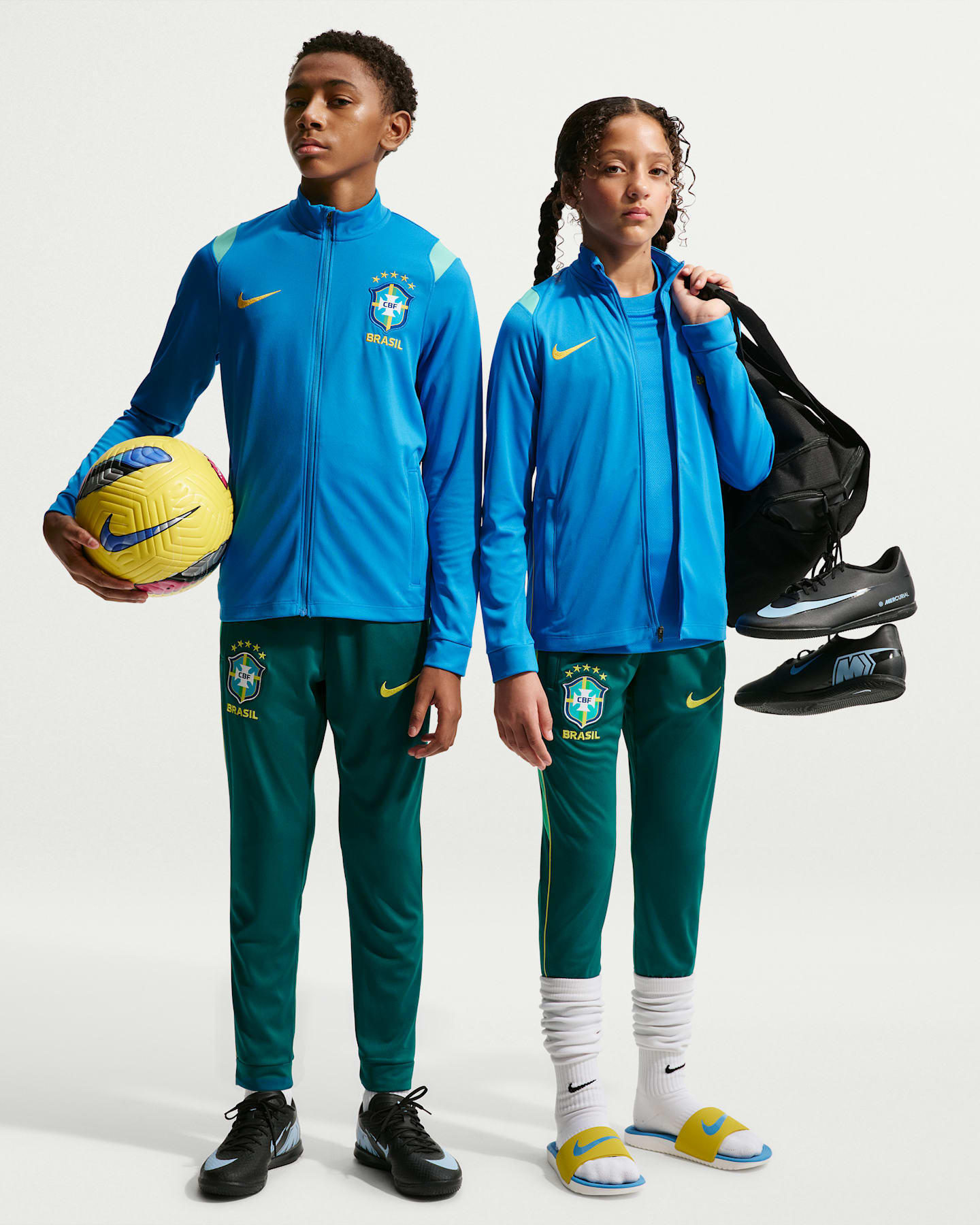 Детские кроссовки Nike Brazil Academy Pro Big Kids' Nike Dri-FIT Soccer Knit Tracksuit — фото 8