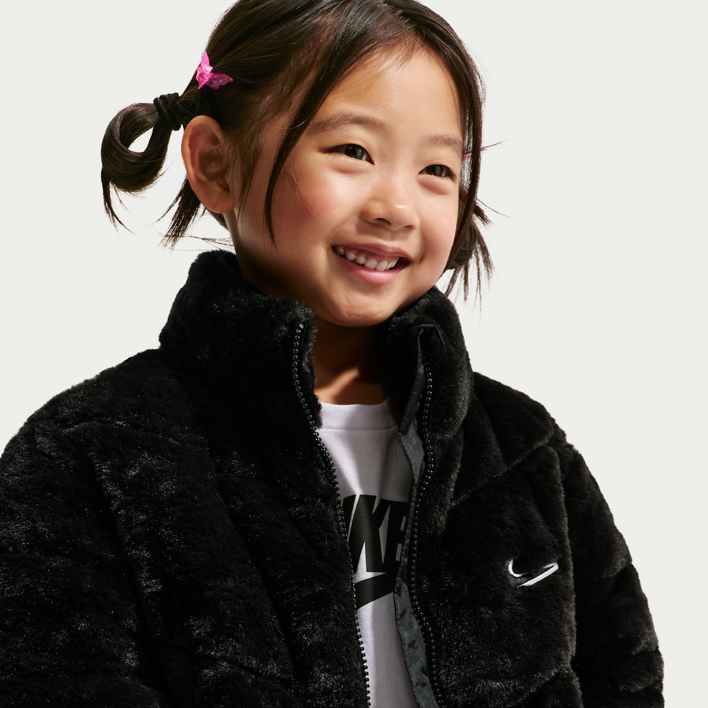 Детские куртки Nike Toddler Quilted Faux Fur Jacket — фото 3