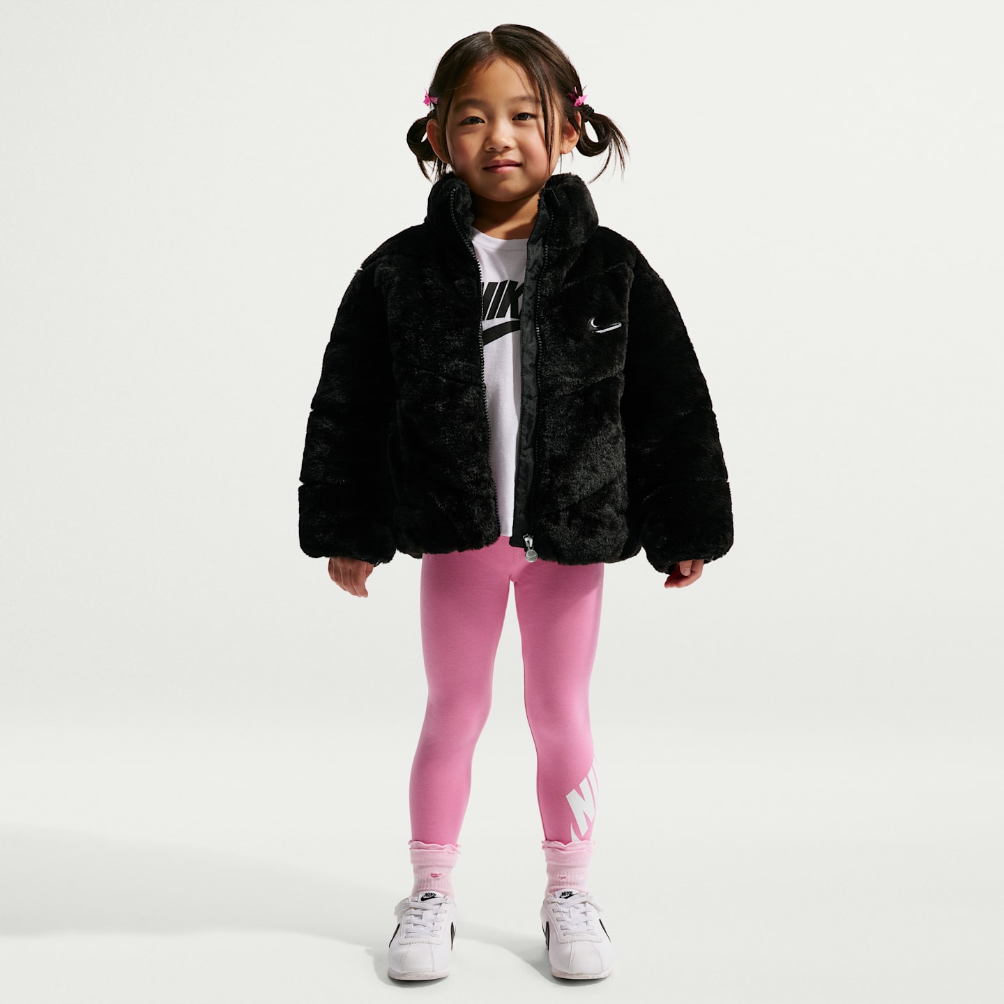 Детские куртки Nike Toddler Quilted Faux Fur Jacket — фото 4