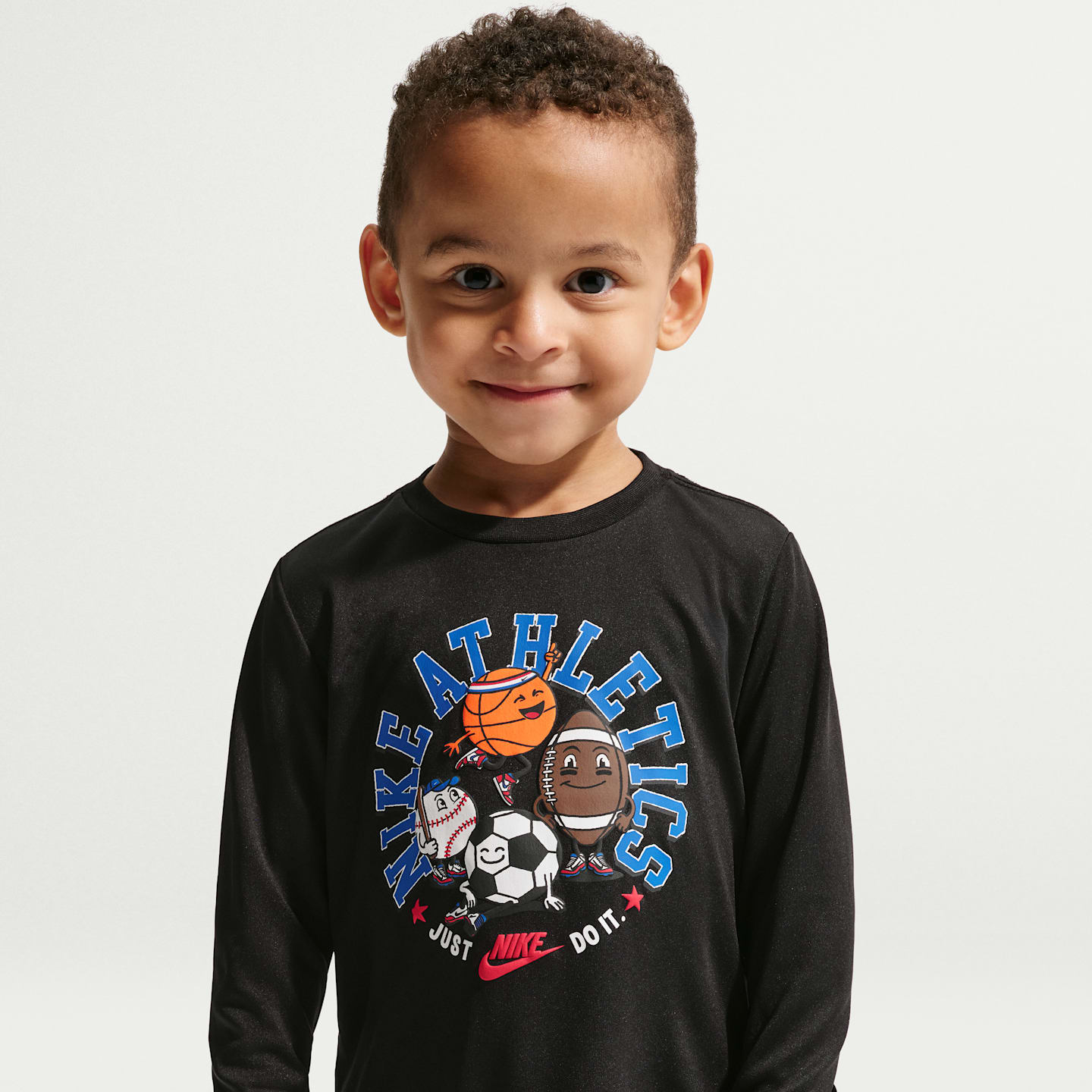 Детские футболки Nike Toddler Dri-FIT Graphic Long-Sleeve T-Shirt — фото 1