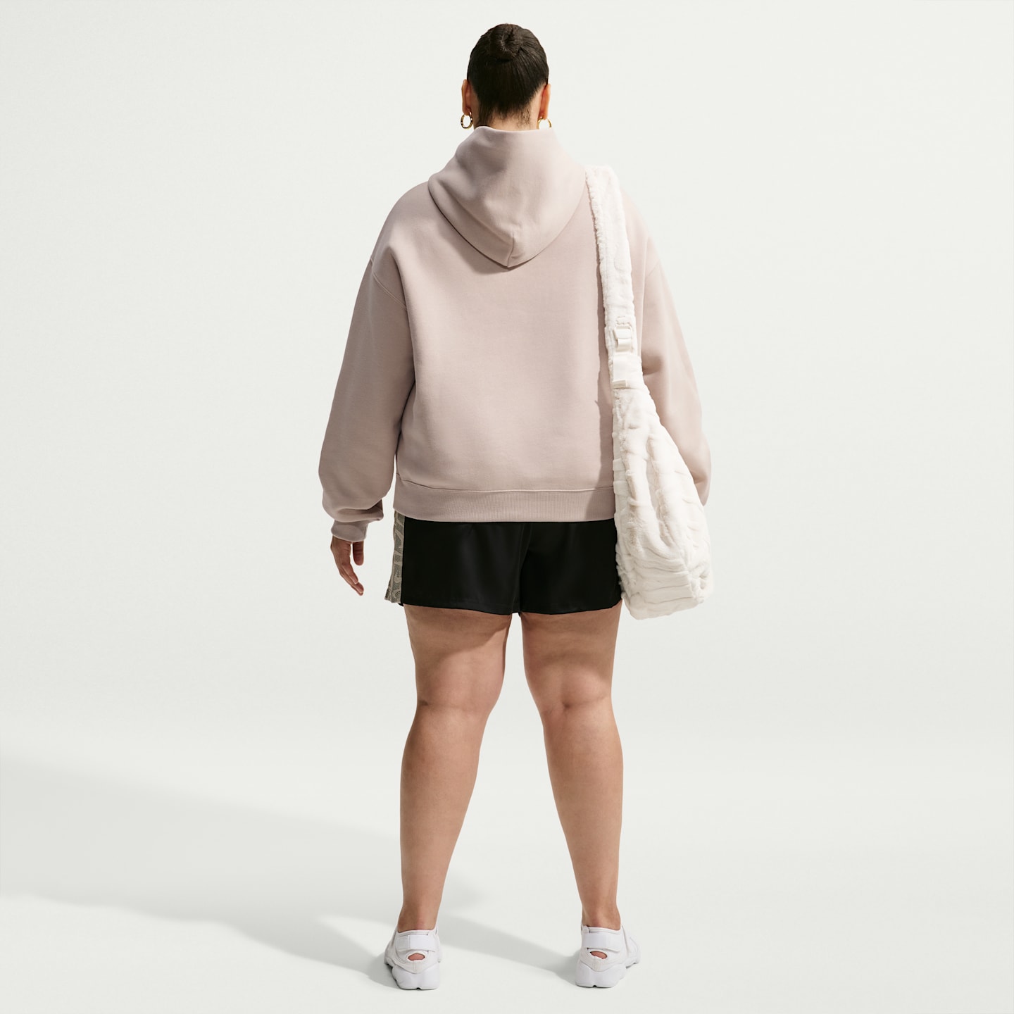 Женские худи Nike Studio Fleece Medium Weight Women's Oversized Pullover Logo — фото 5