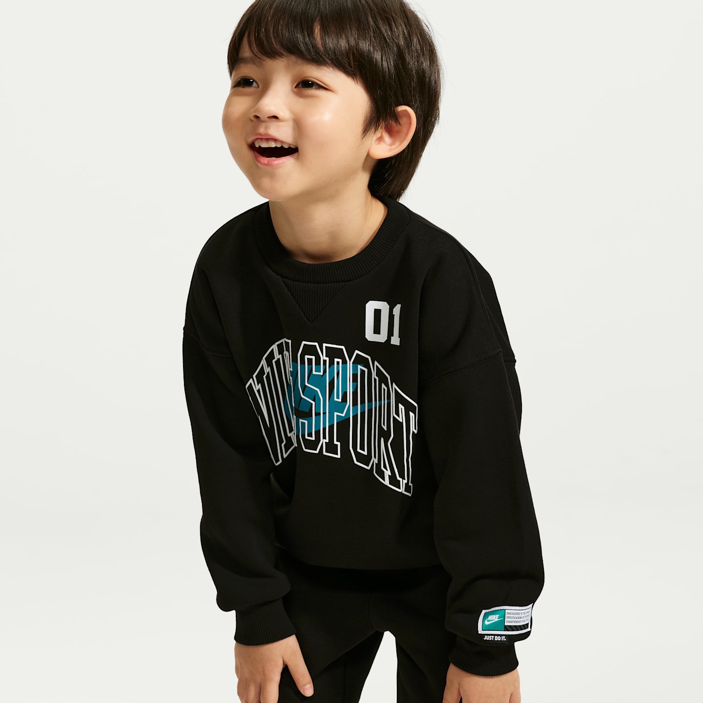 Детские свитеры Nike Sportswear Toddler Multisport 2-Piece Fleece Crew Set — фото 4