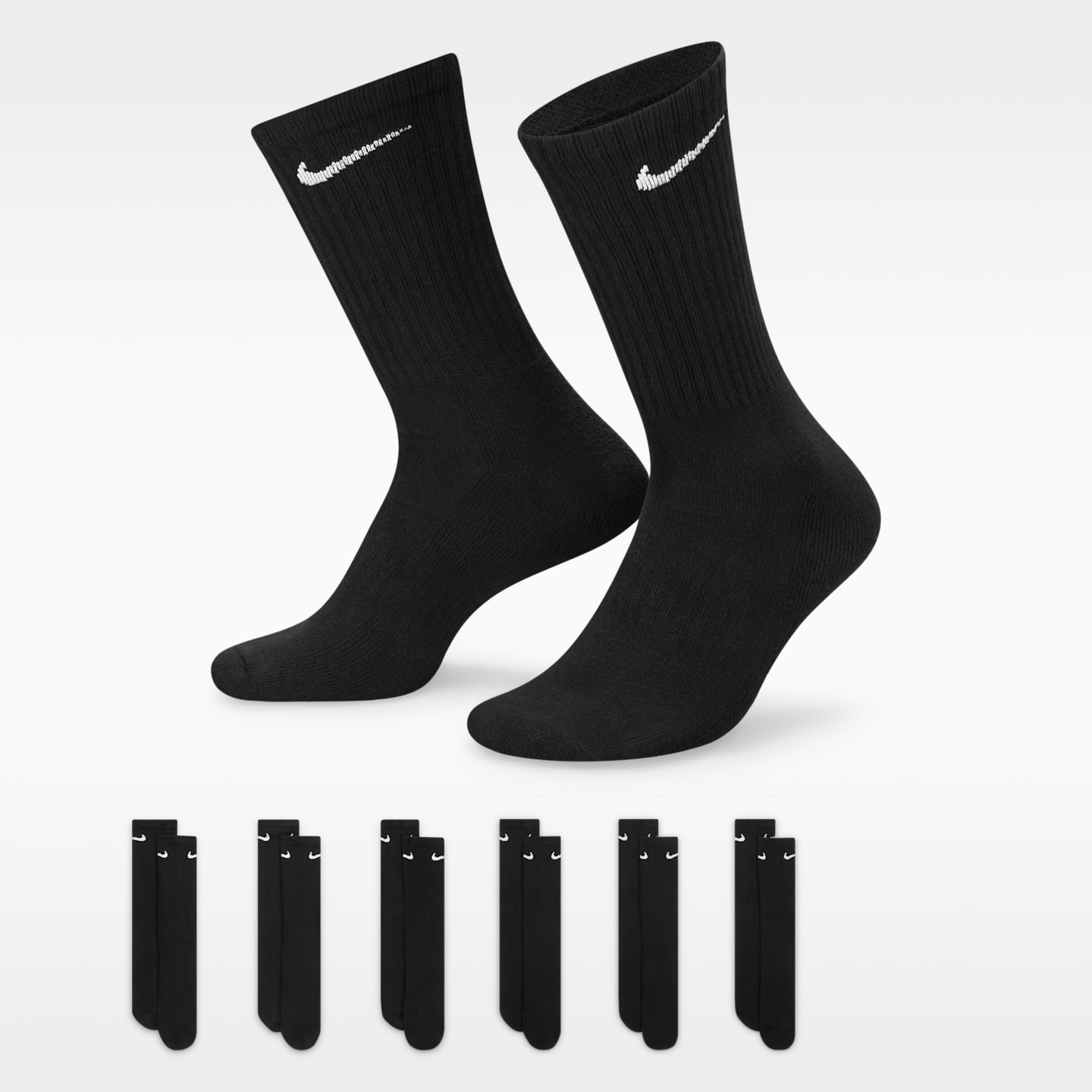 Мужские носки Nike Everyday Cushioned Training Crew Socks (6 Pairs) — фото 1