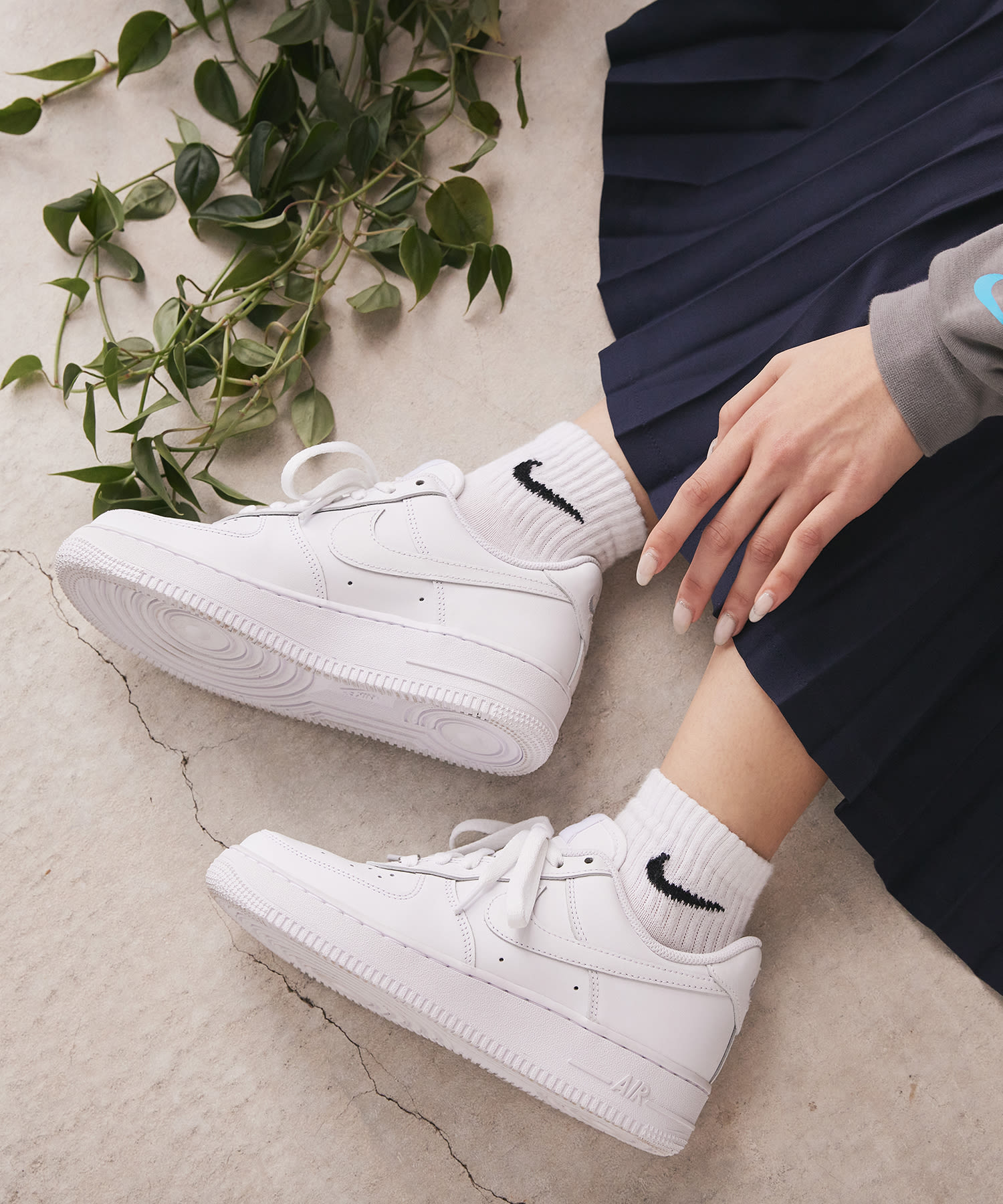 Air force ones outlet with nike socks