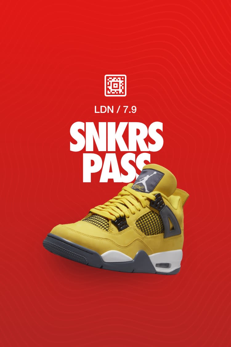 Air Jordan 4 'Tour Yellow' Nike Town London. Nike SNKRS GB