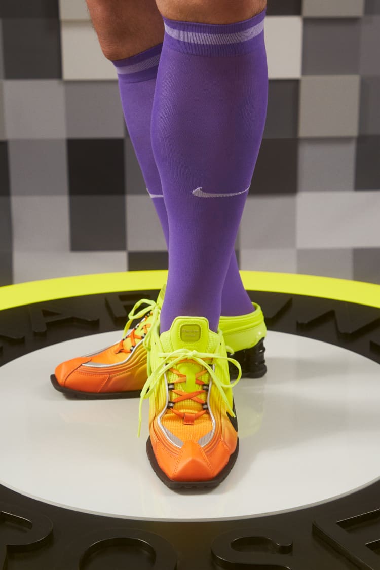 新品・送料無料 Nike Shox MR4 Mule Martine Rose Orange - 靴