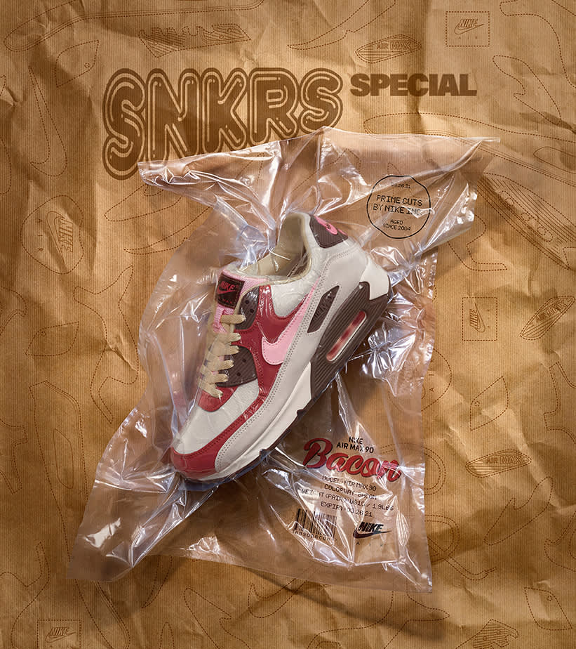 【本物保証 /関税・送料無料】NIKE AIR MAX 90 BACON SNKRS Special: Air Max 90 'Bacon'. Nike SNKRS