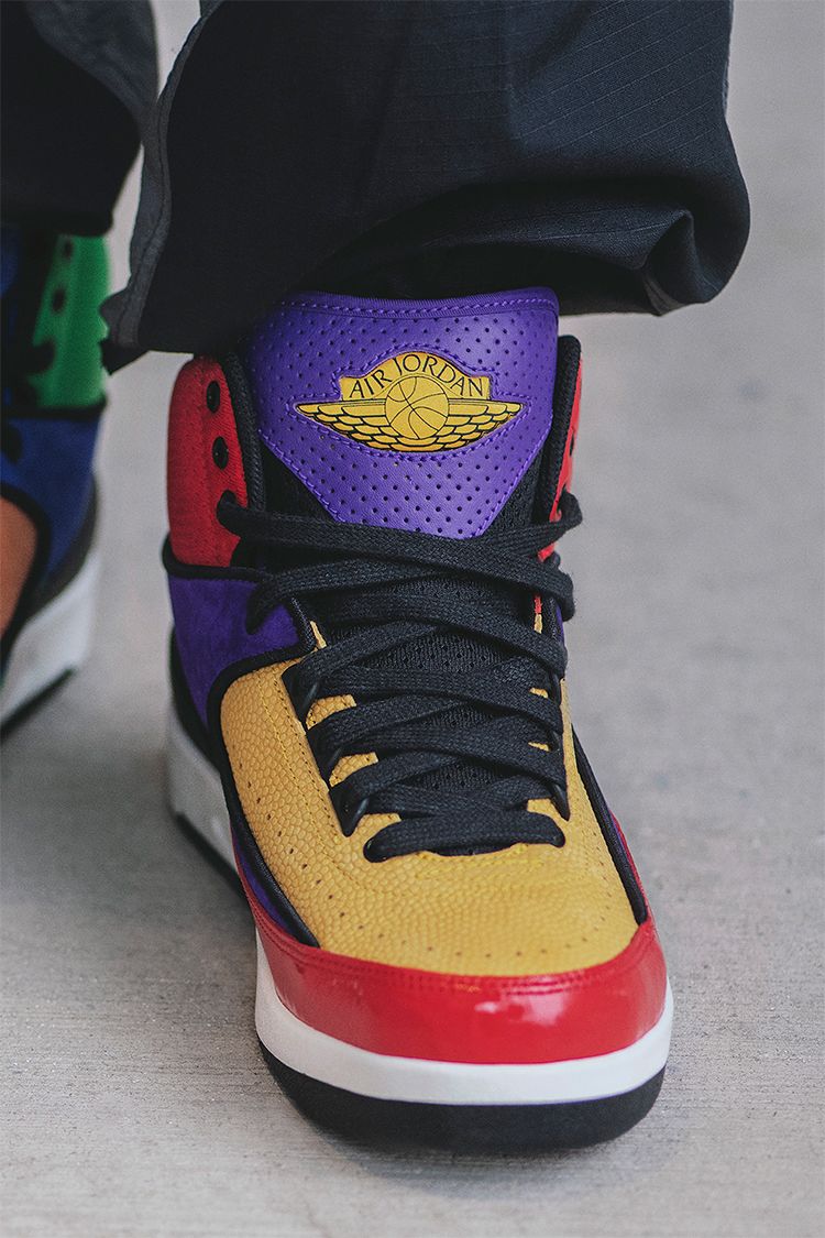 colorful jordan sneakers