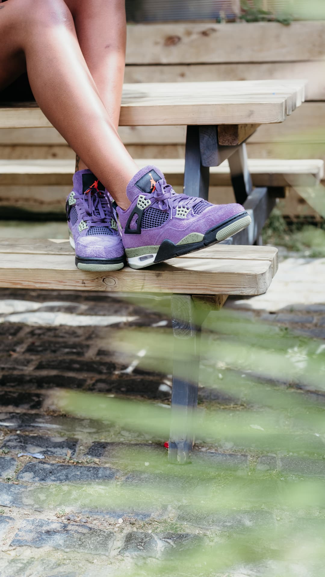 SNKRS Style Women's Air Jordan 4 Canyon Purple. Nike SNKRS BE