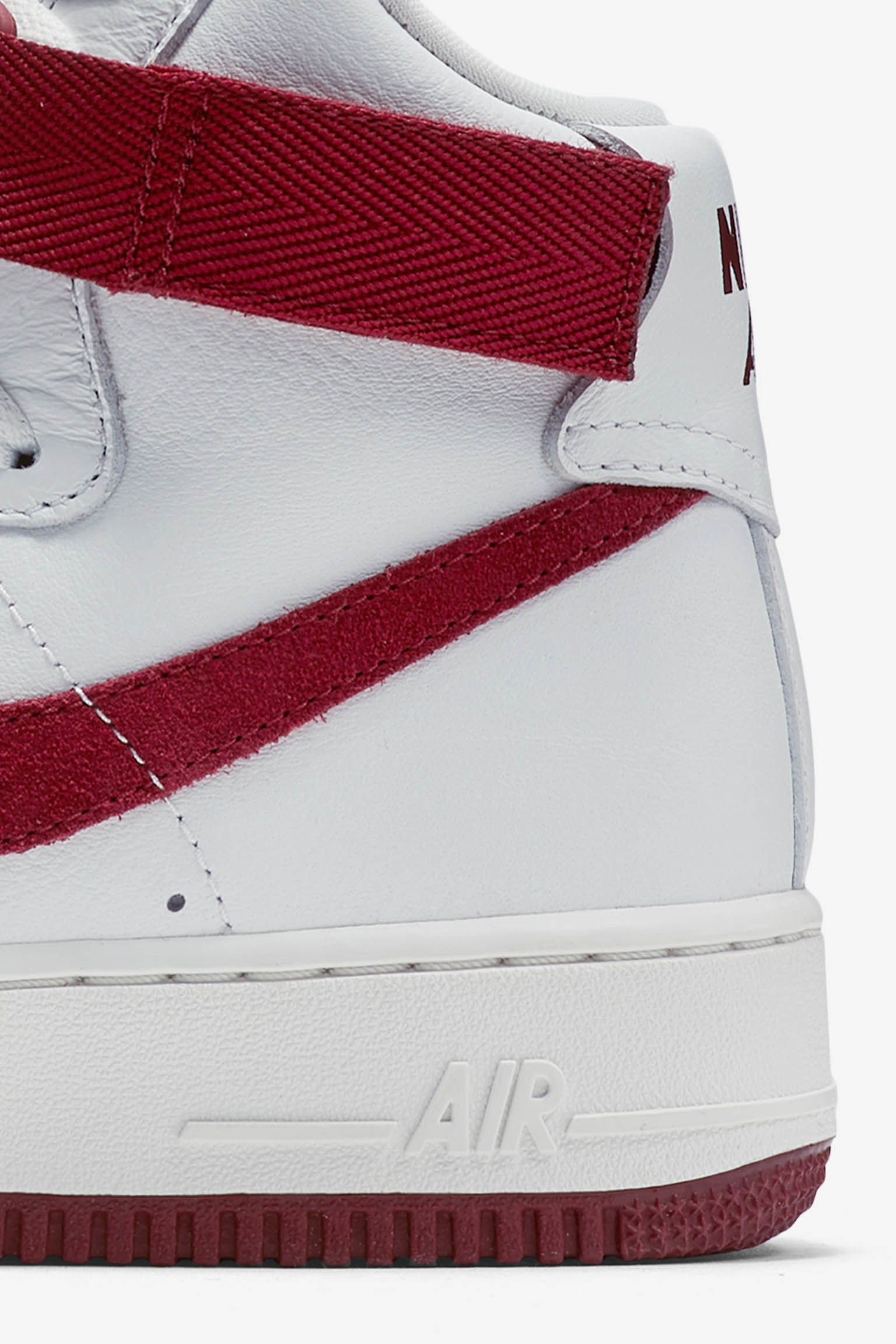 nike air force one white and red