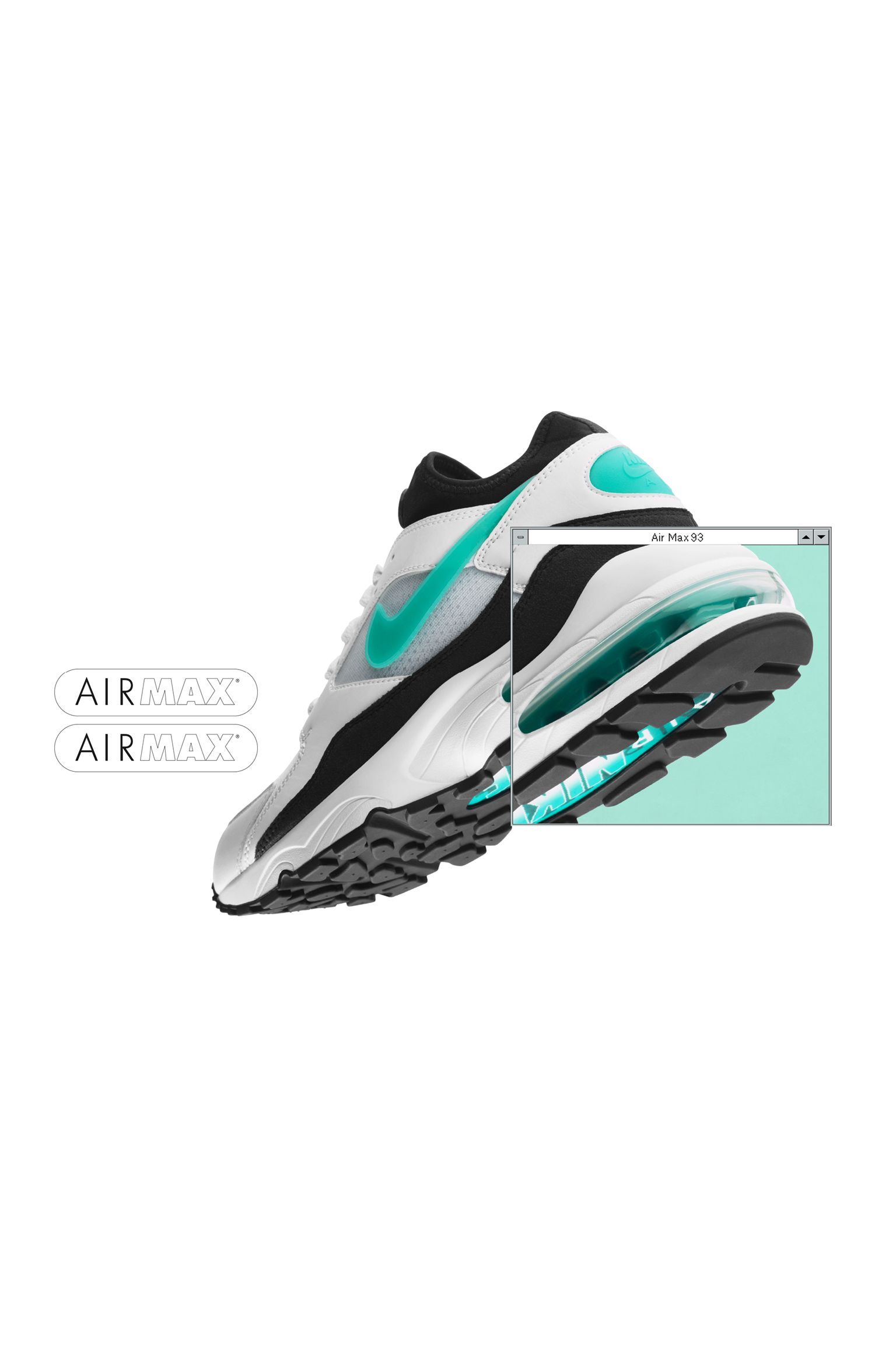 Nike Women's Max 93 'White &amp; Sport Turquoise' Date. Nike IE