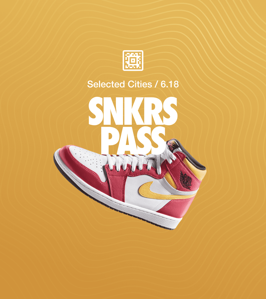 ネオンサイン　AJ1 NIKE公式】SNKRS PASS: エア ジョーダン 1 'Light Fusion Red