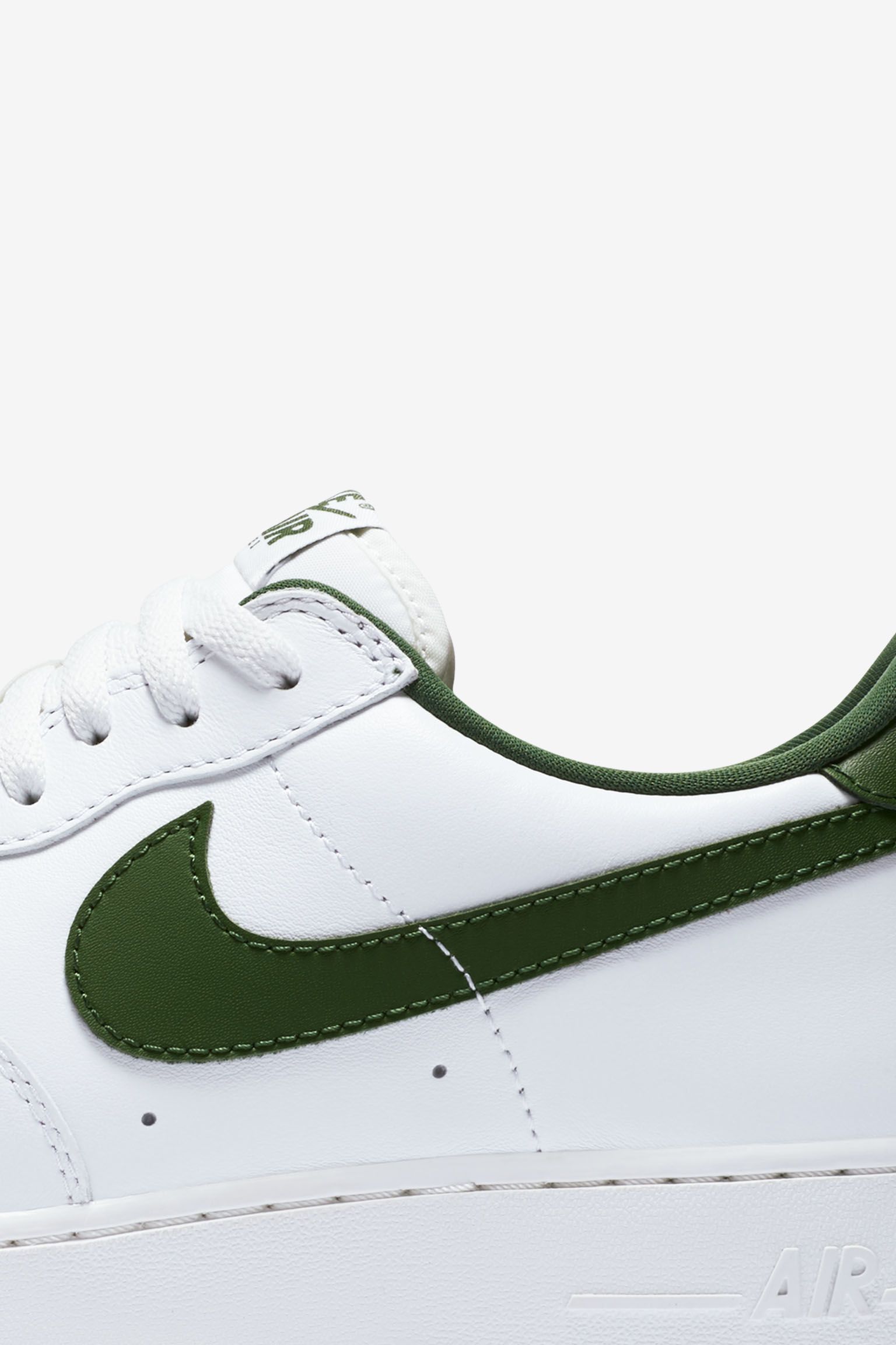 green and white high top air force ones