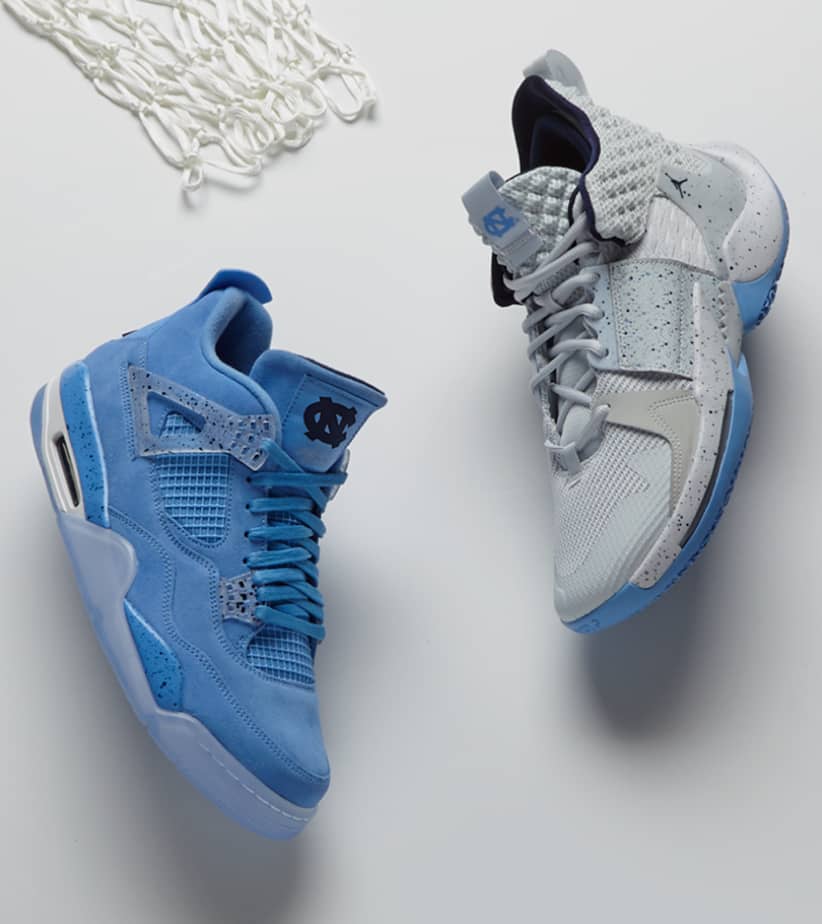 unc color shoes