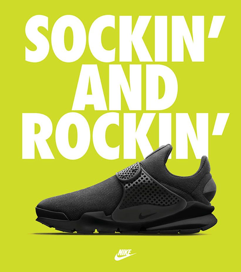 Women's Nike Sock Dart 'Black & Volt'